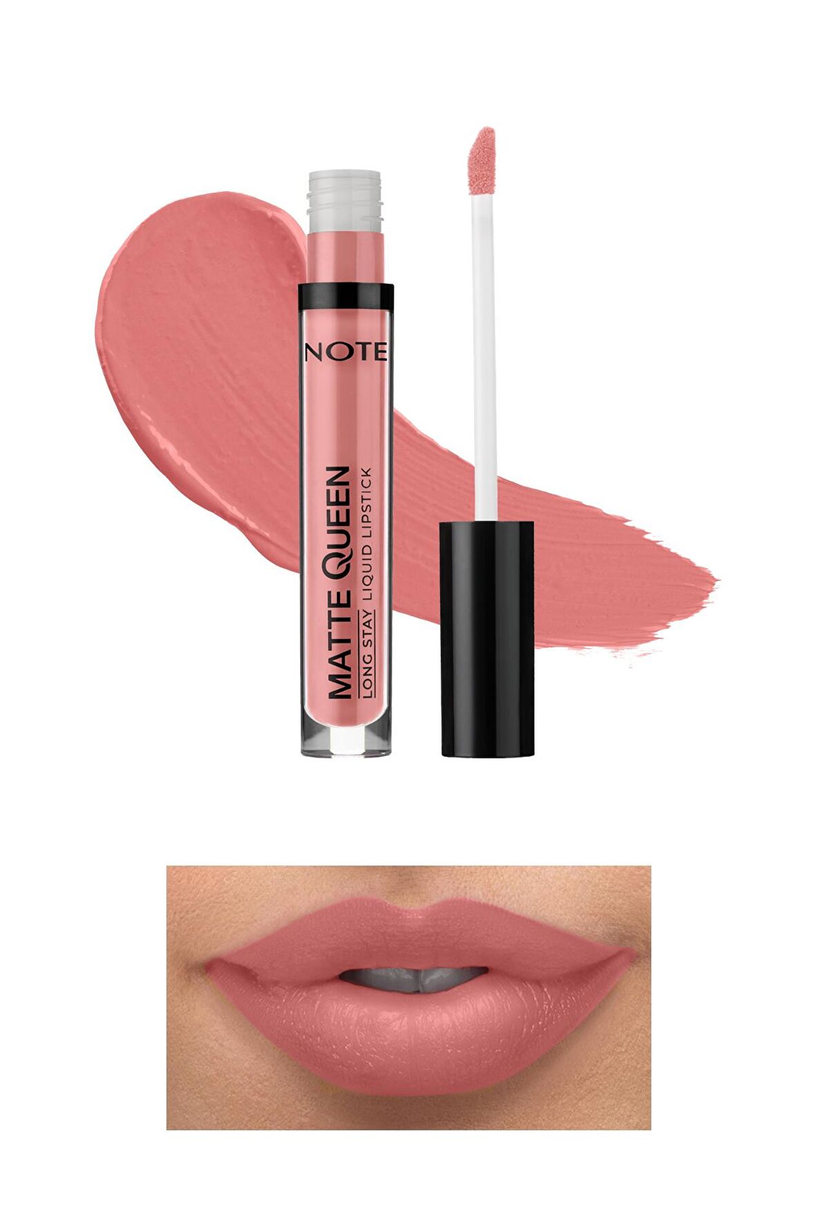 Note Matte Queen Lipstick Kalıcı Likit Ruj 02 Ruby Chocolate - Pembe