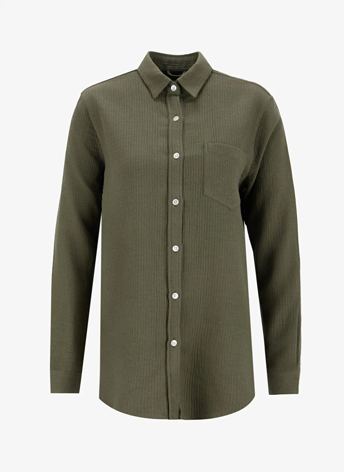 Haki Kadın Normal Gömlek ARCHIE