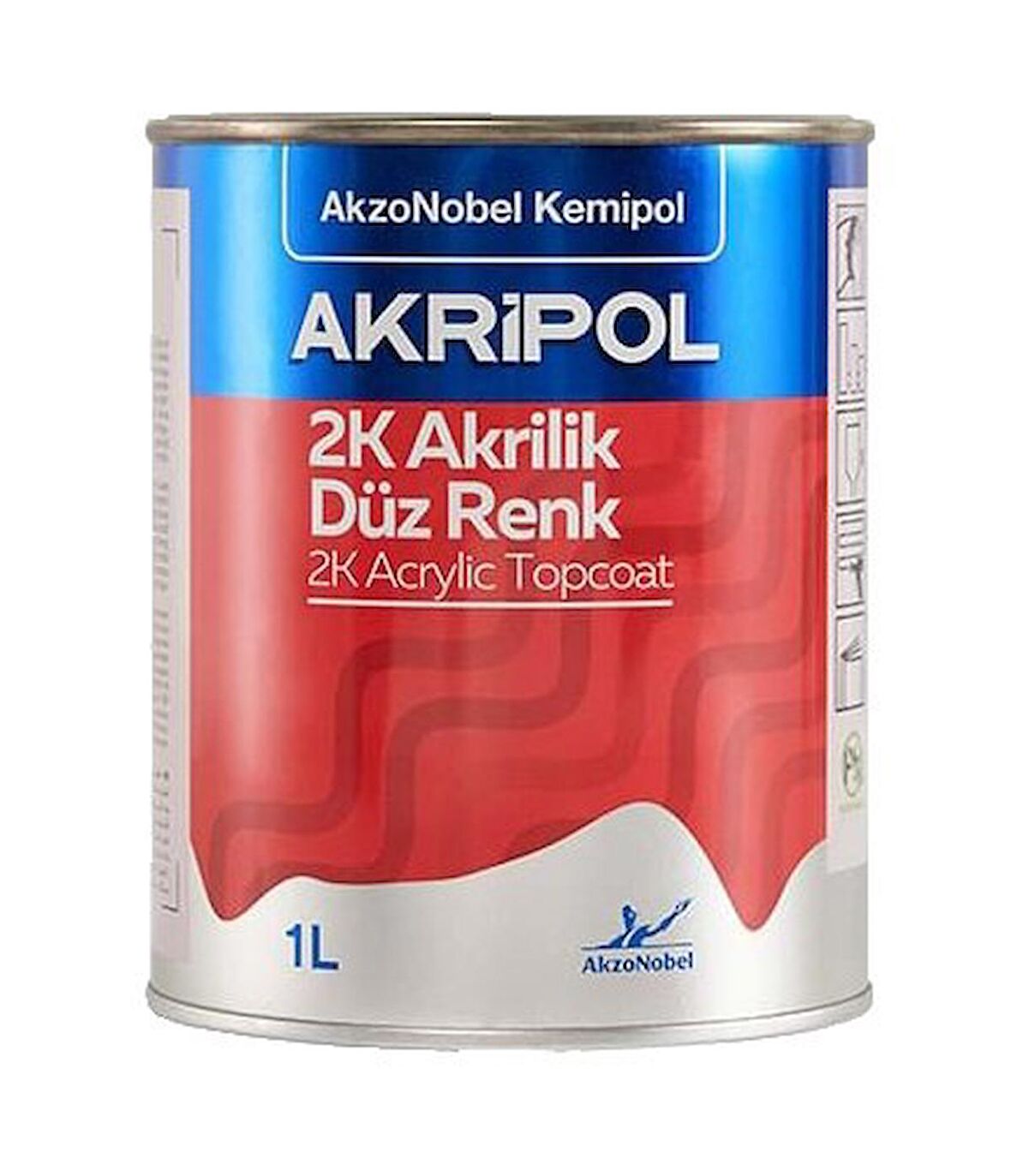 AkzoNobel Akripol 2k Beyaz MIT 4000 W32 1 Litre