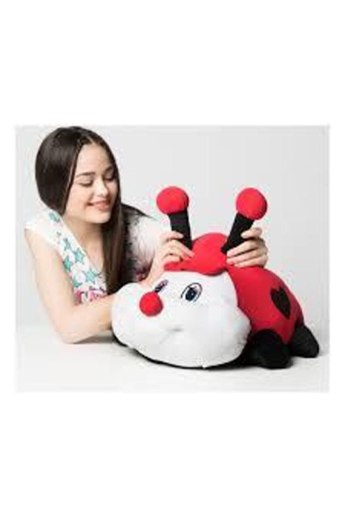 Oyuncak Uğur Böceği Peluş 35 cm Oyuncak Uyku ve Oyun Arkadaşım