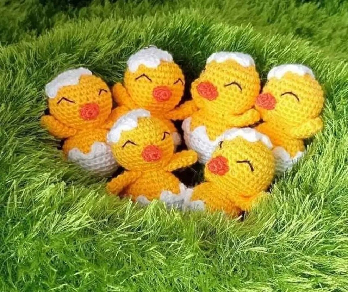 Amigurumi civciv anahtarlık aksesuar hediyelik 