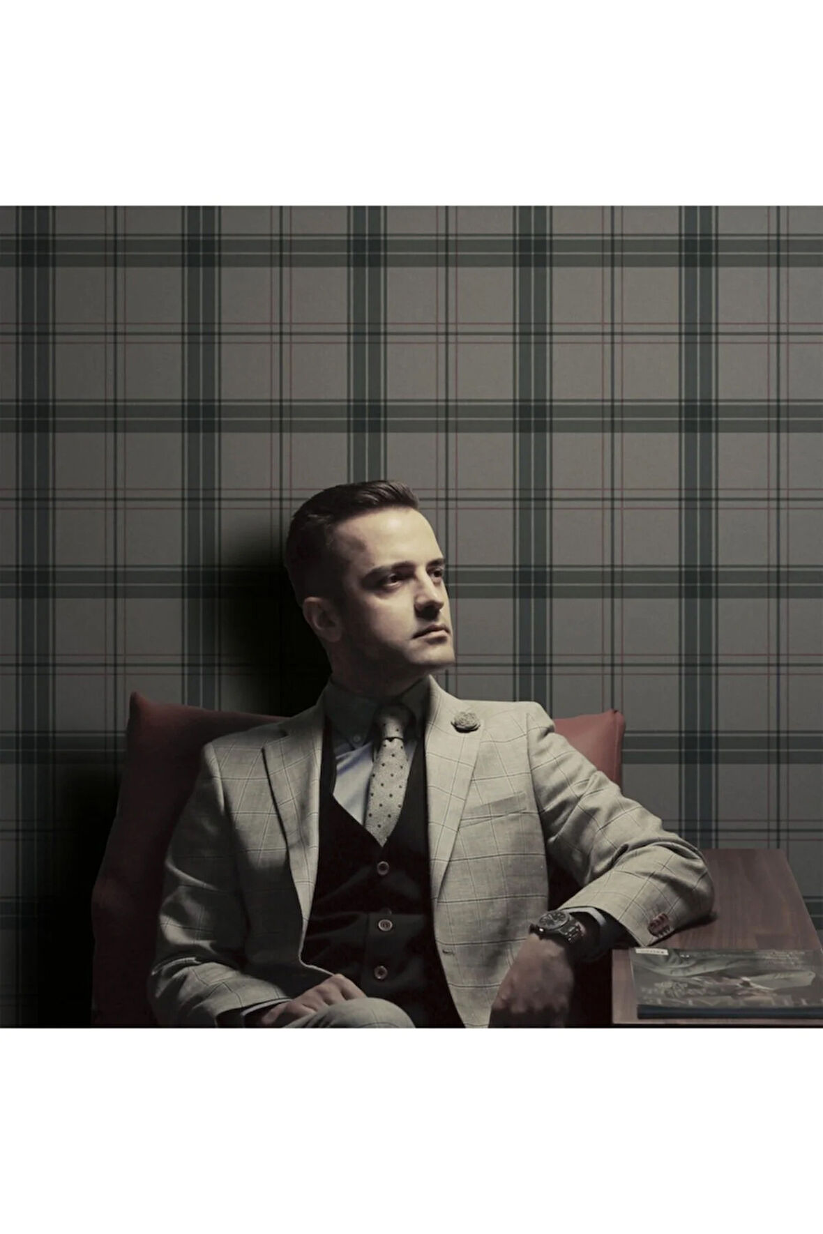 Geometrik Desen Duvar Kağıdı, Alfa 3714-4 -Ekoseli Desen, 16,50 M²