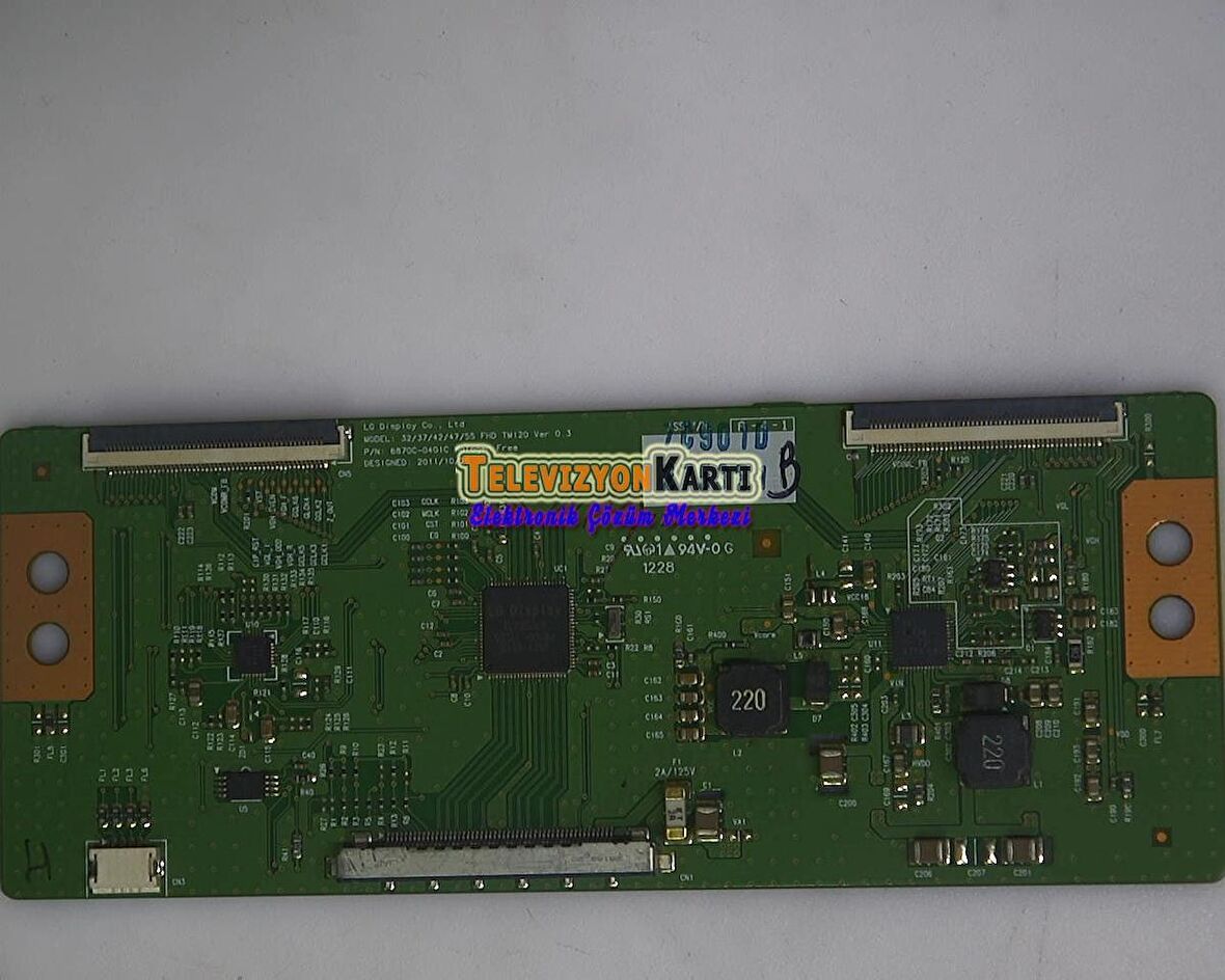 6870C-0401C, 2966B, 6871L-2966B, 32/37/42/47/55 FHD TM120 Ver 0.3, Vestel 42PF9060, T CON Board, LC420EUG-PEF1