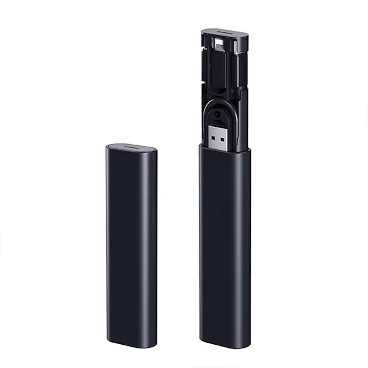 ALLY 5in1 iPhone+ Type-C+ USB Seyahat için 60W Hızlı Şarj Kablo Seti