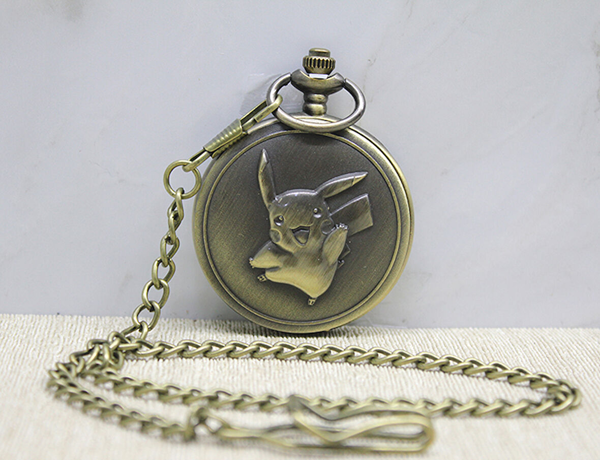 Pikachu Tasarımlı Köstekli Saat