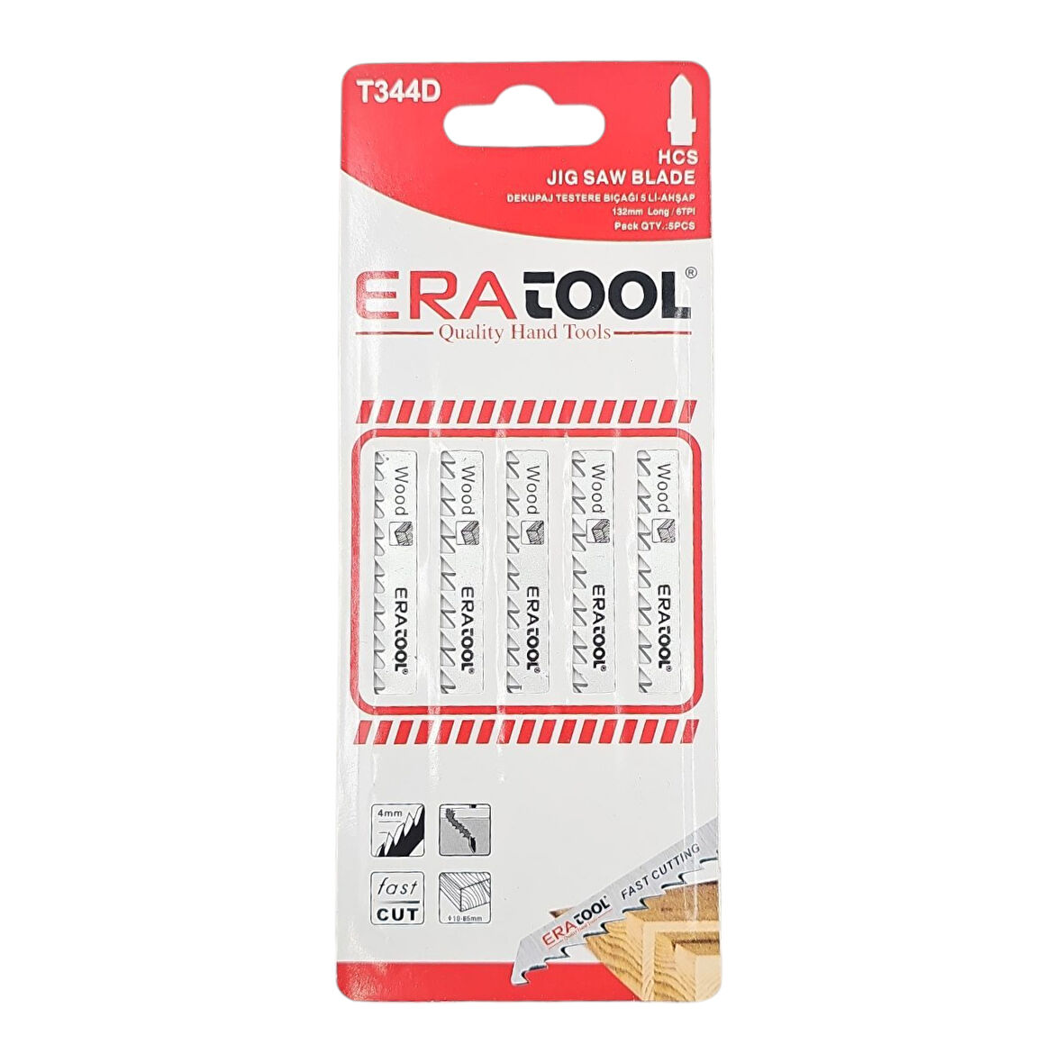 Fixonic Eratool ERA51835 T344D Ahşap Dekupaj Testere Bıçağı (5'li Paket) 