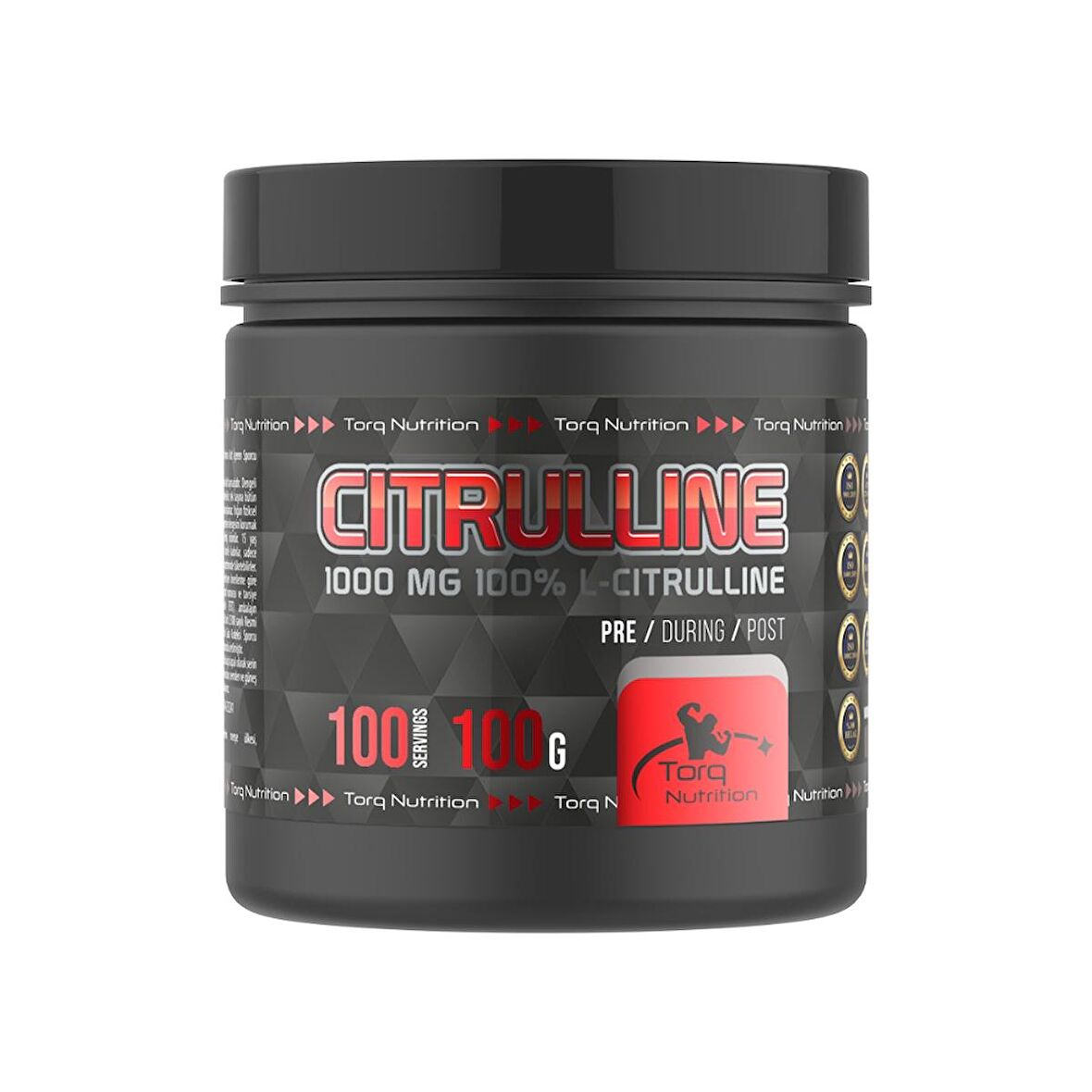 Torq CITRULLINE %100 L-Citrulline 100 Gr - 100 Servis