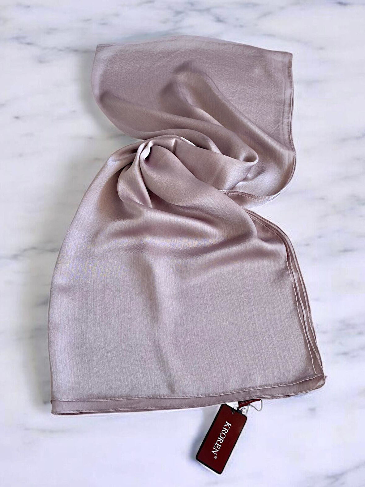 Kroren Jan Jan Pudra Düz Renk Şal 7301-766