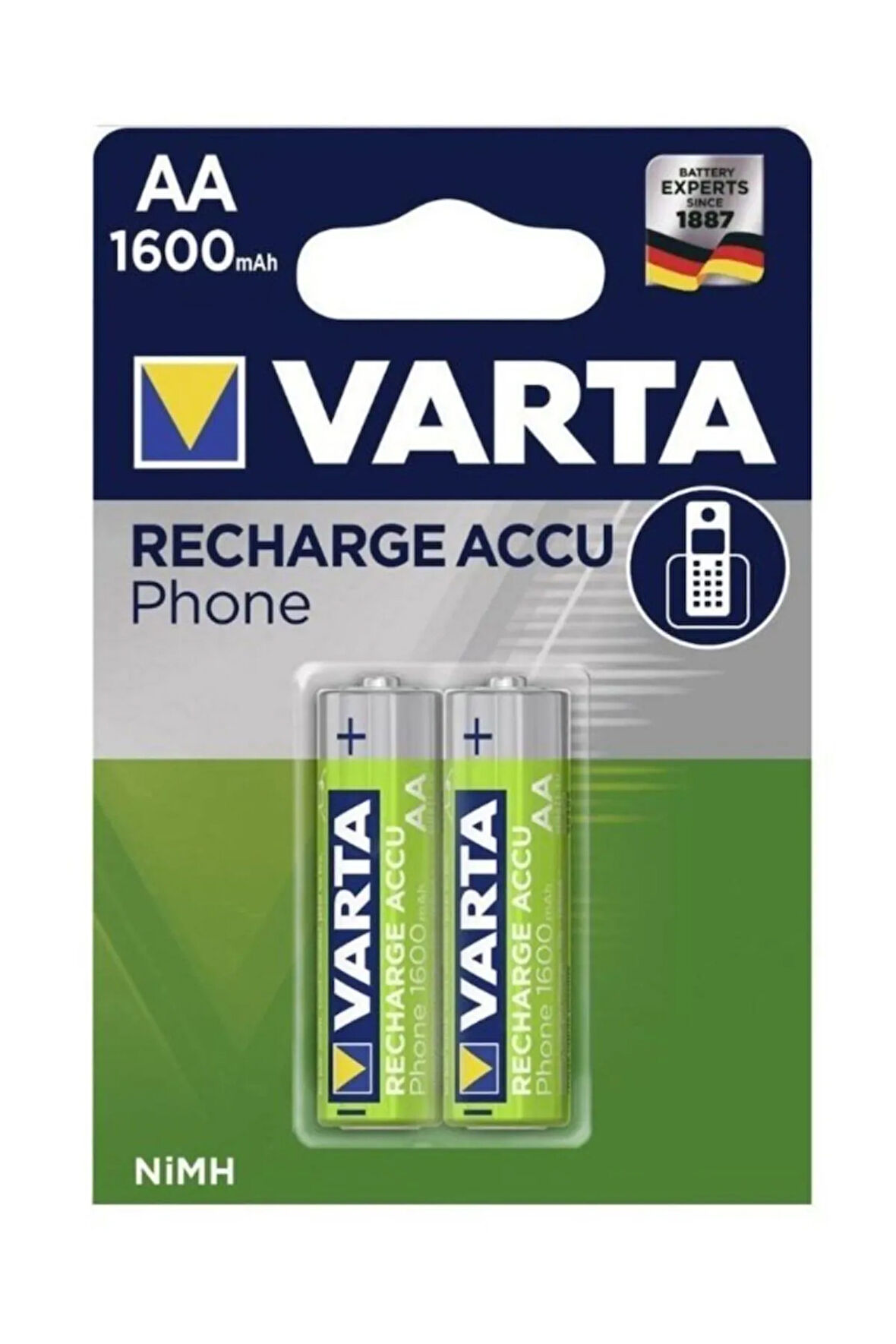 Aa 1600mah Şarjlı Kalem Pil 2li Blister