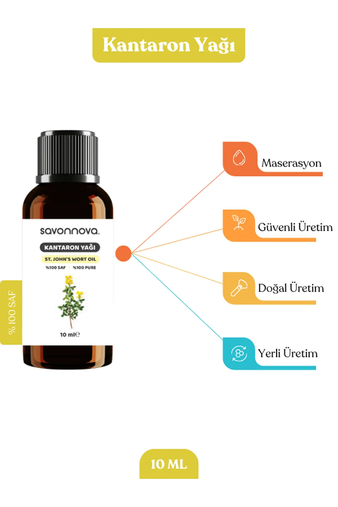 Doğal Kantaron Yağı % 100 Saf 10 Ml