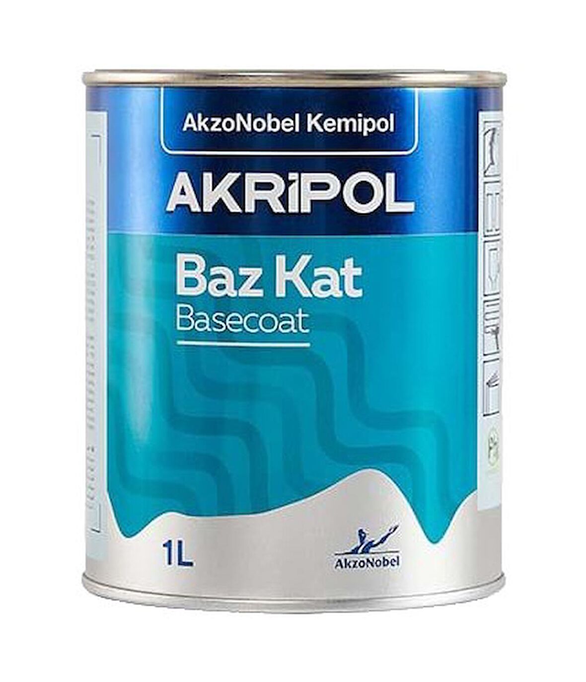 AkzoNobel Akripol Bazkat RENAULT B66 DUMAN GRİSİ Akrilik Sonkat Oto Boyası 1 Litre