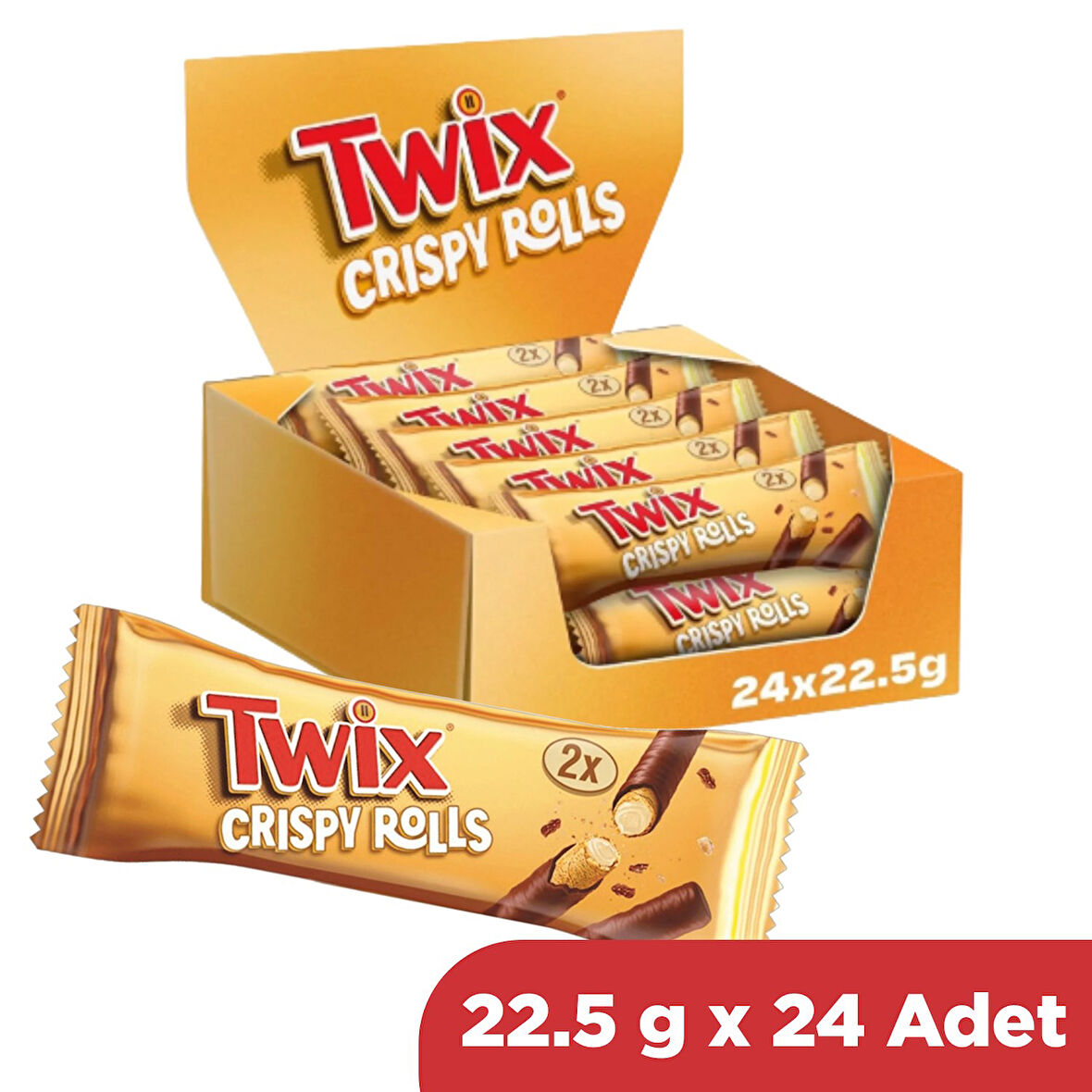 Twix Crispy Rolls 22.5 Gr x 24 Adet
