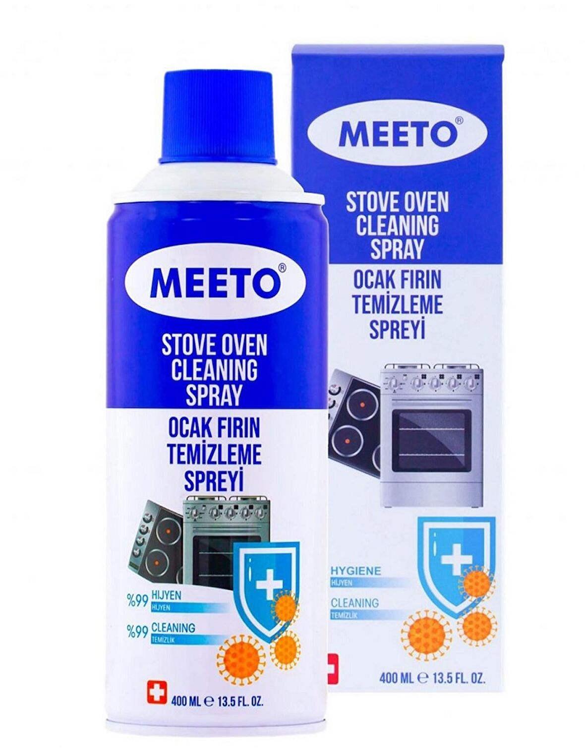 Fırın ızgara Temizleyici Sprey 400 ml , Ocak Temizleme Spreyi Meeto