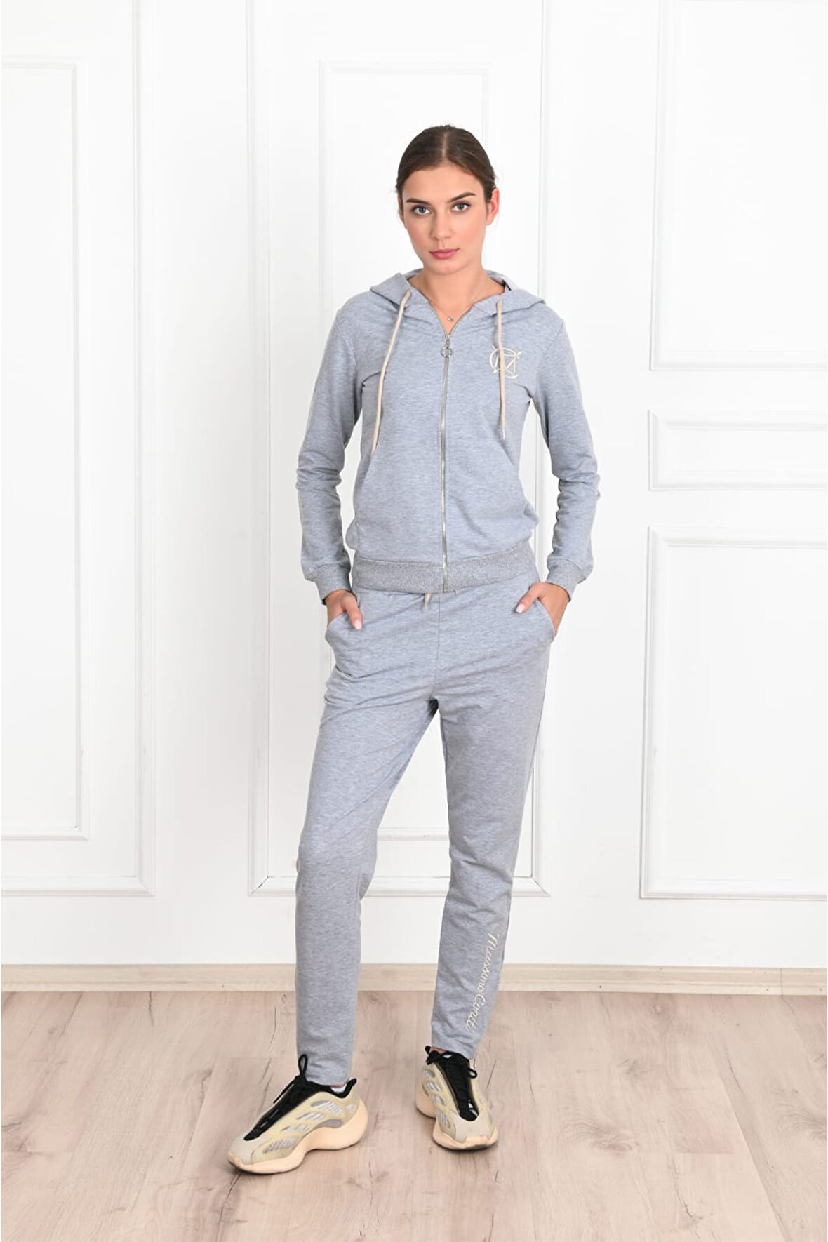 Kadın M Harf Baskılı Eşofman Takımı 3429-23