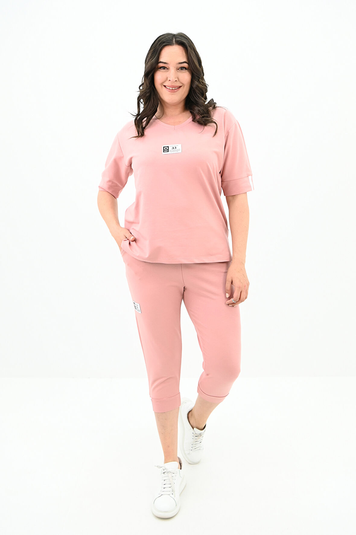 Kadın Büyük Beden Taytlı Takım 3753-23