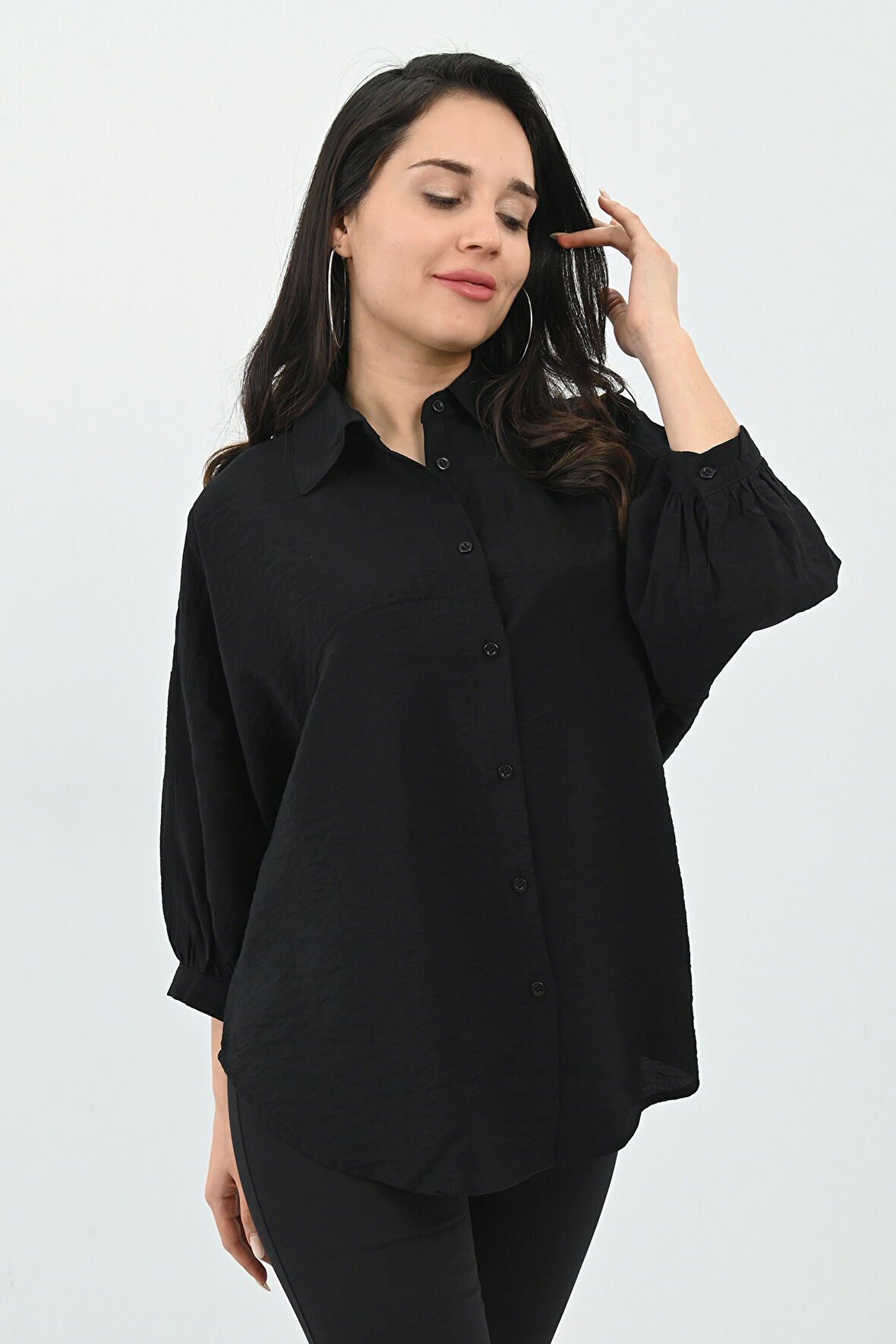 Kadın Sırt Detaylı Gömlek 1727-24