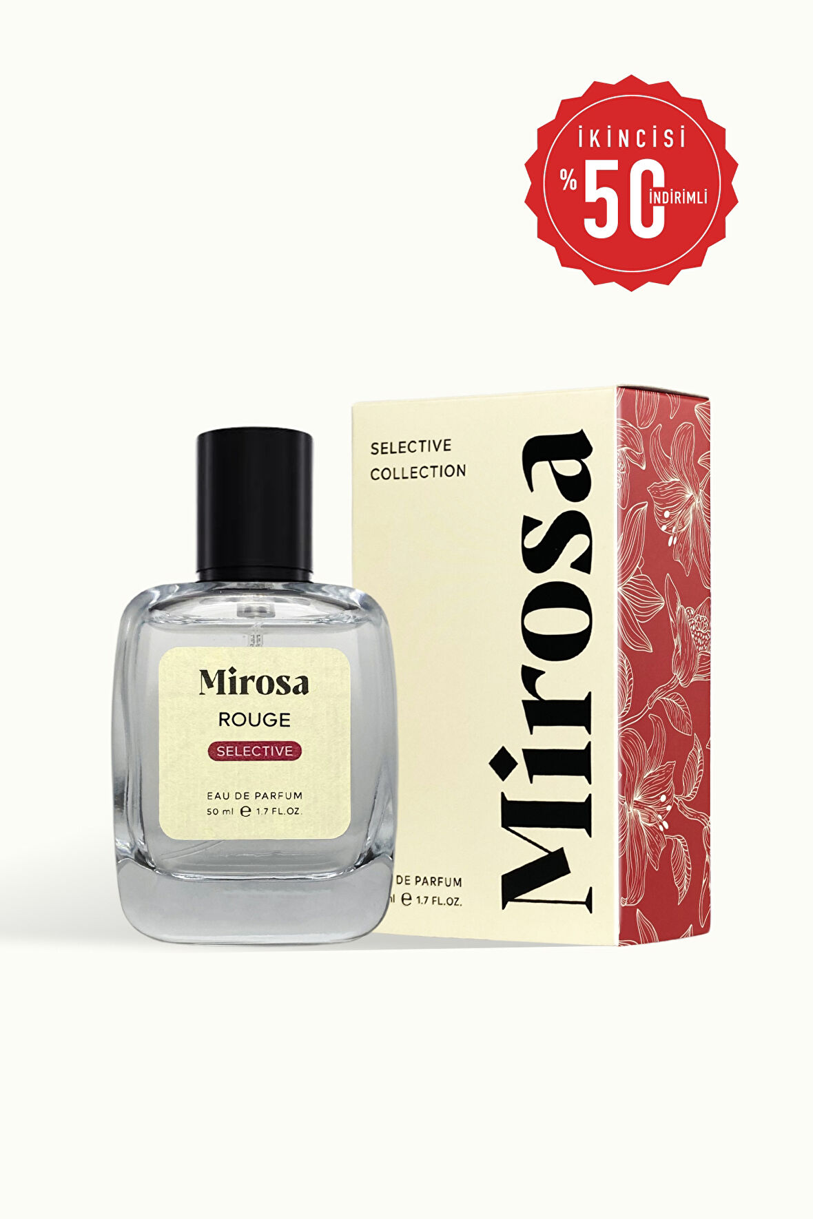 Mirosa Rouge Selective Dinlendirilmiş Kalıcı Kadın Parfümü Premium EDP 50ml S701