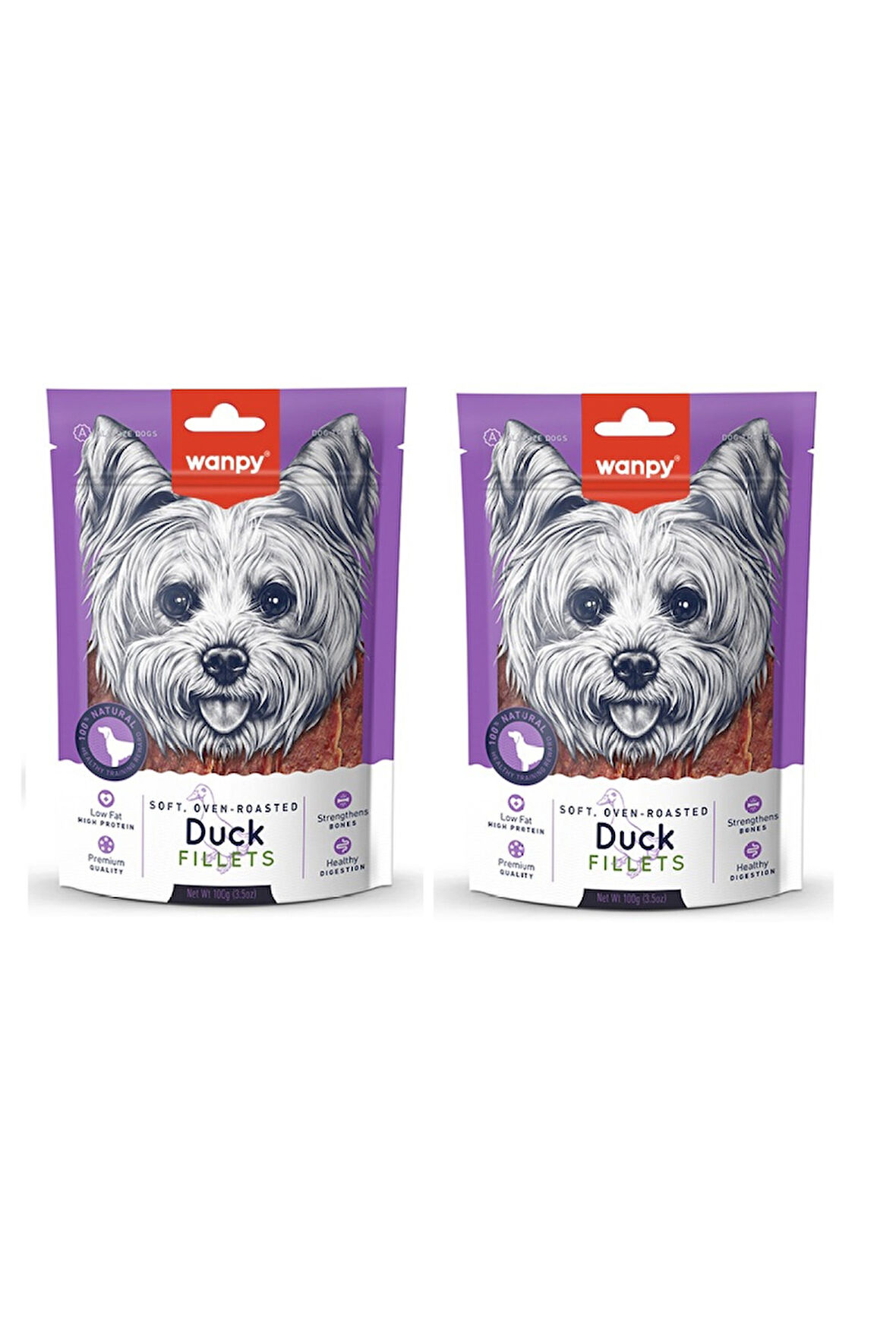 Wanpy Ördek Fileto Köpek Ödülü 100 Gr. X 2 Adet