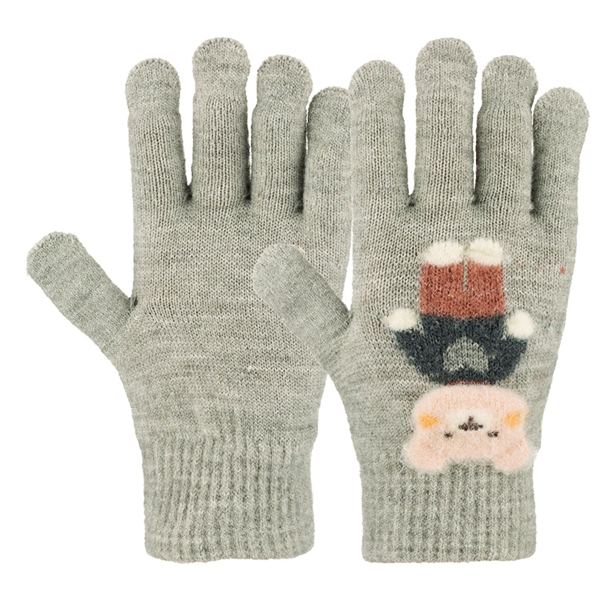 Kitti K25550-02 4-8 Yaş Erkek  Çocuk Örme Eldiven