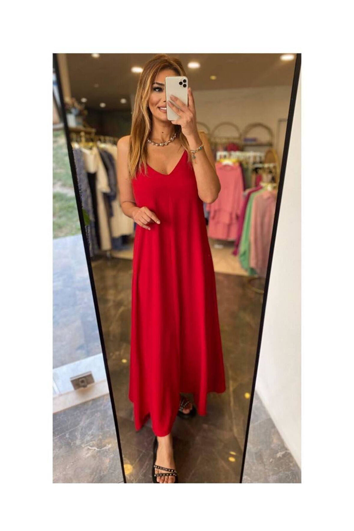 Askılı aerobin elbise