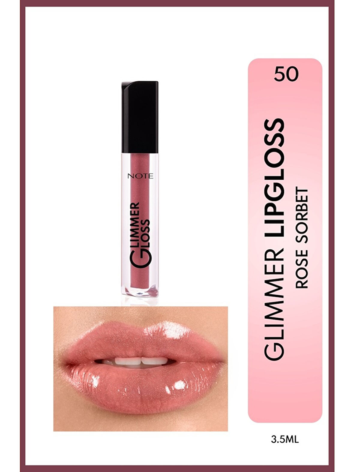Note Glımmer Lıpgloss 50 Rose Sarbet