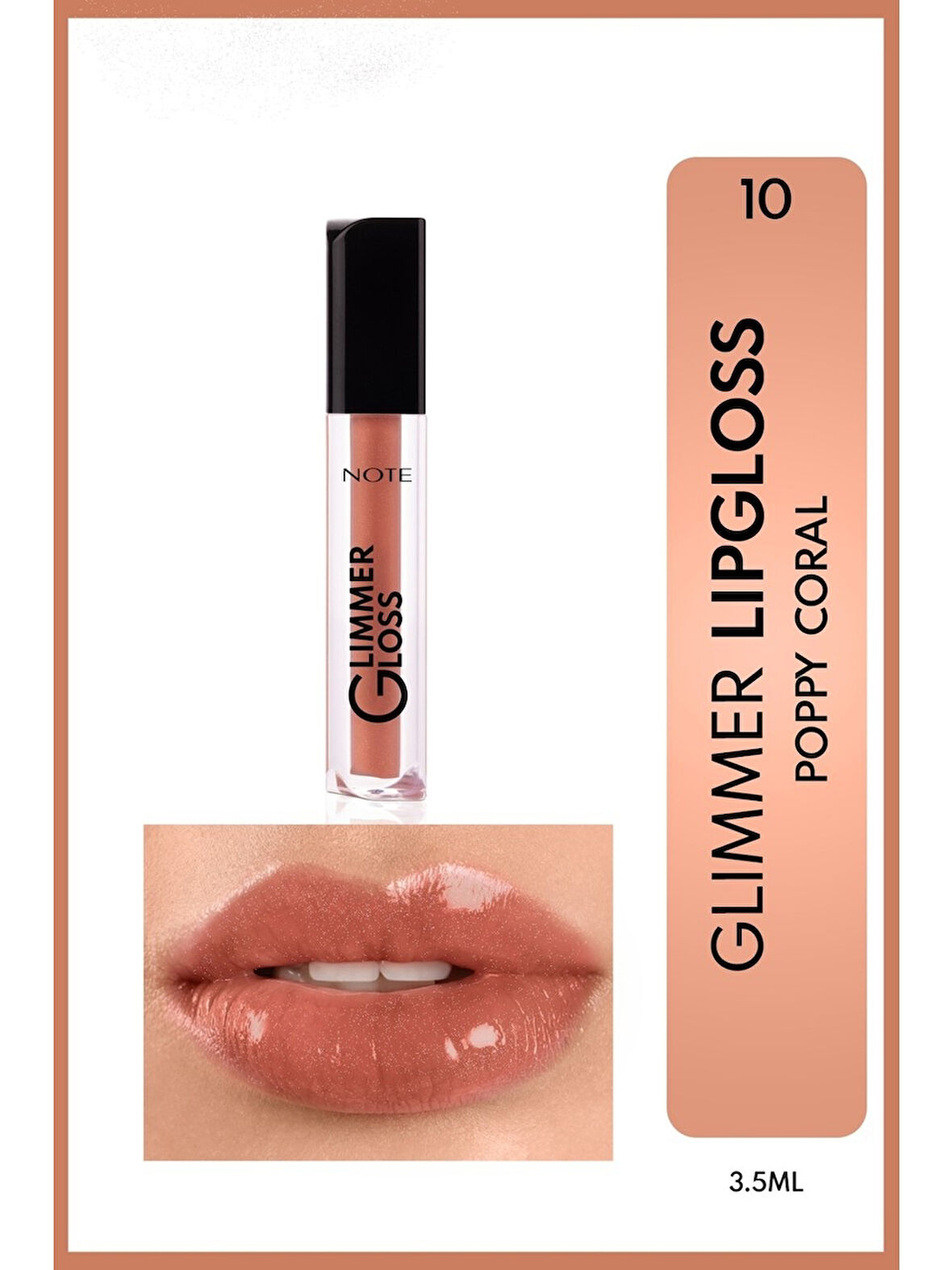 Note Glımmer Lıpgloss 10 Poppy Coral
