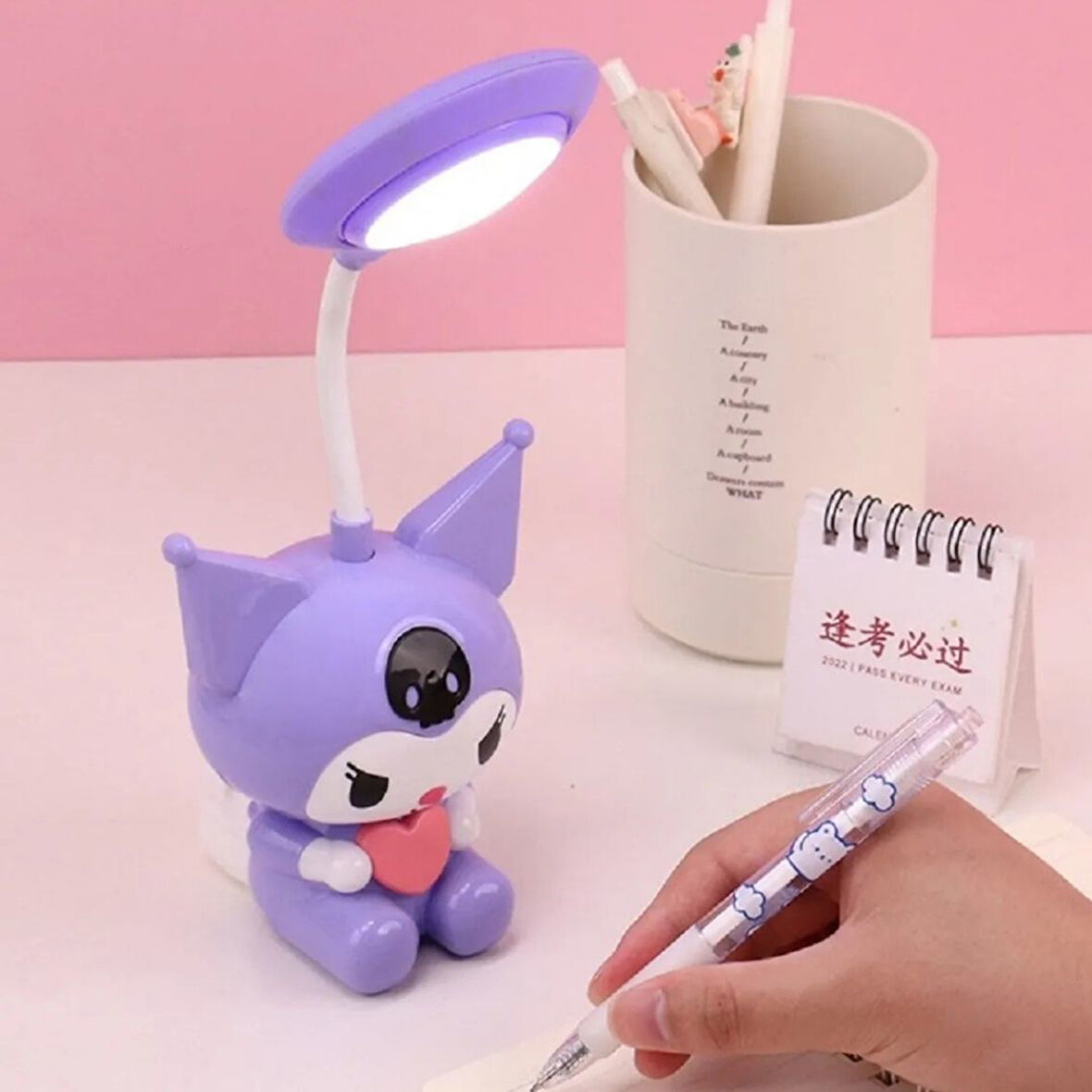 Sanrio Kawai Kuromi Led Şarzlı Çocuk Odası Masa Lambası