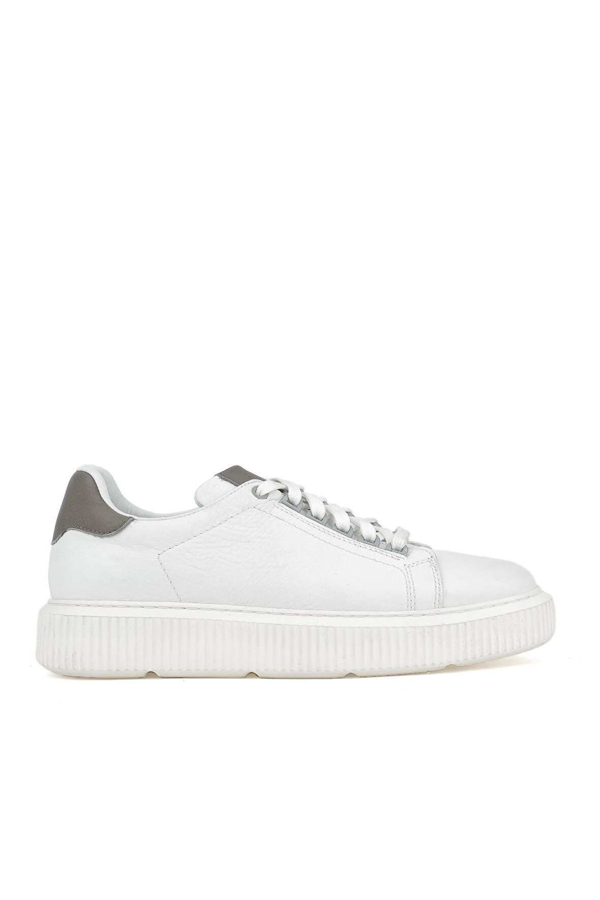 Ziya, Erkek Hakiki Deri Sneaker 1331026Z2049 Beyaz