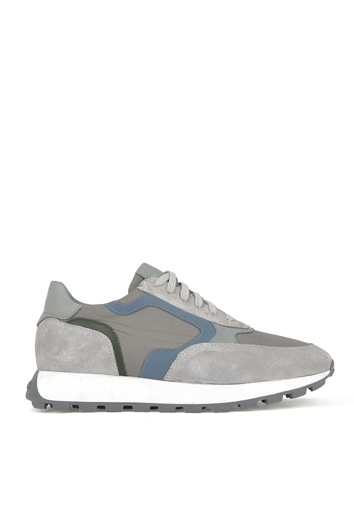 Ziya, Erkek Hakiki Deri Sneaker 141983ZF60 Gri