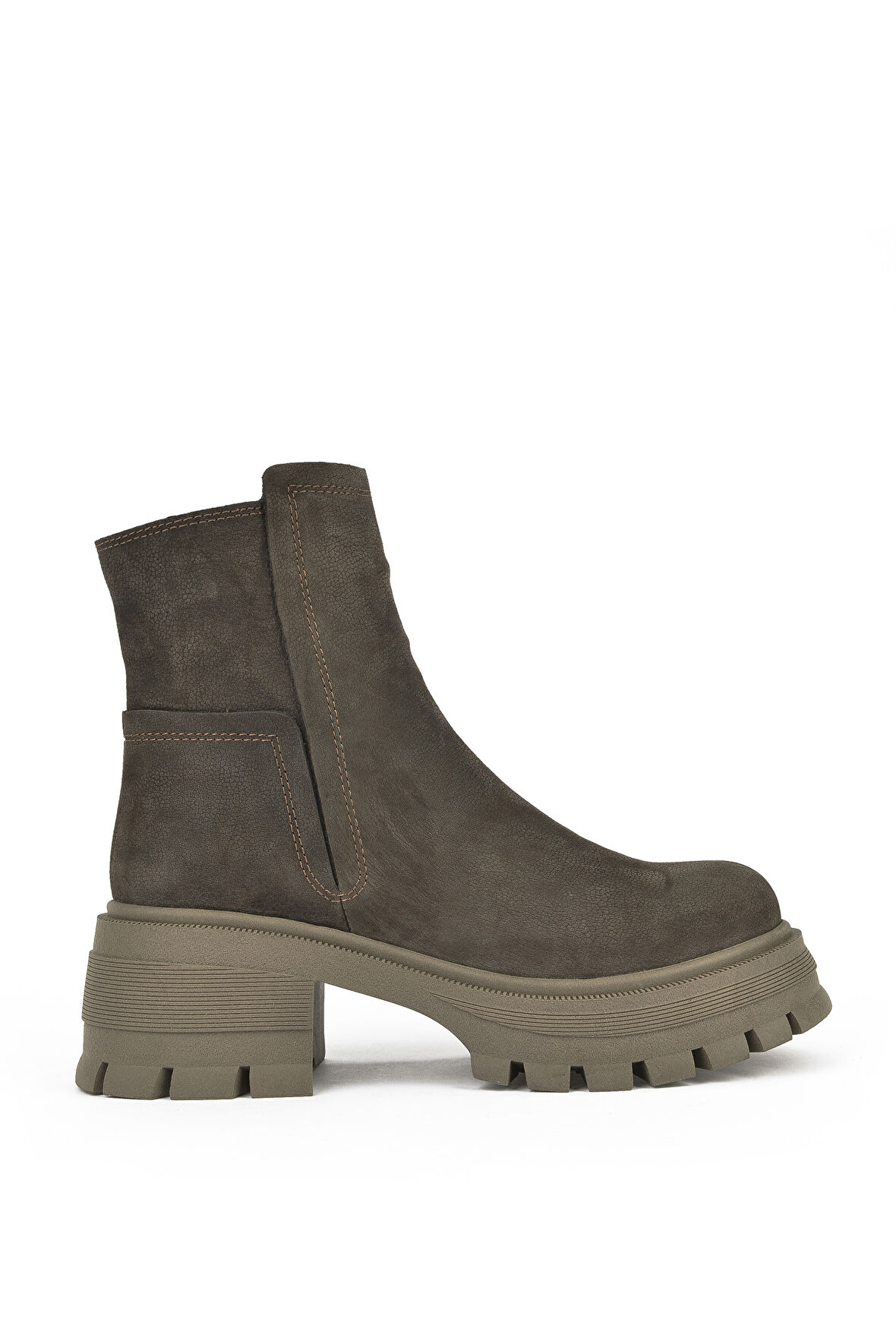 Ziya, Kadın Hakiki Deri Bot 143359Z6152 Koyu Kahve