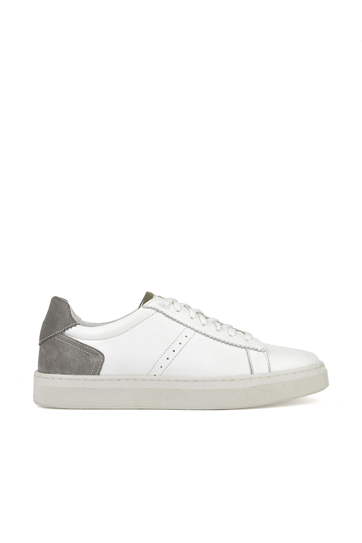 Ziya, Erkek Hakiki Deri Sneaker 1431026Z380 Beyaz