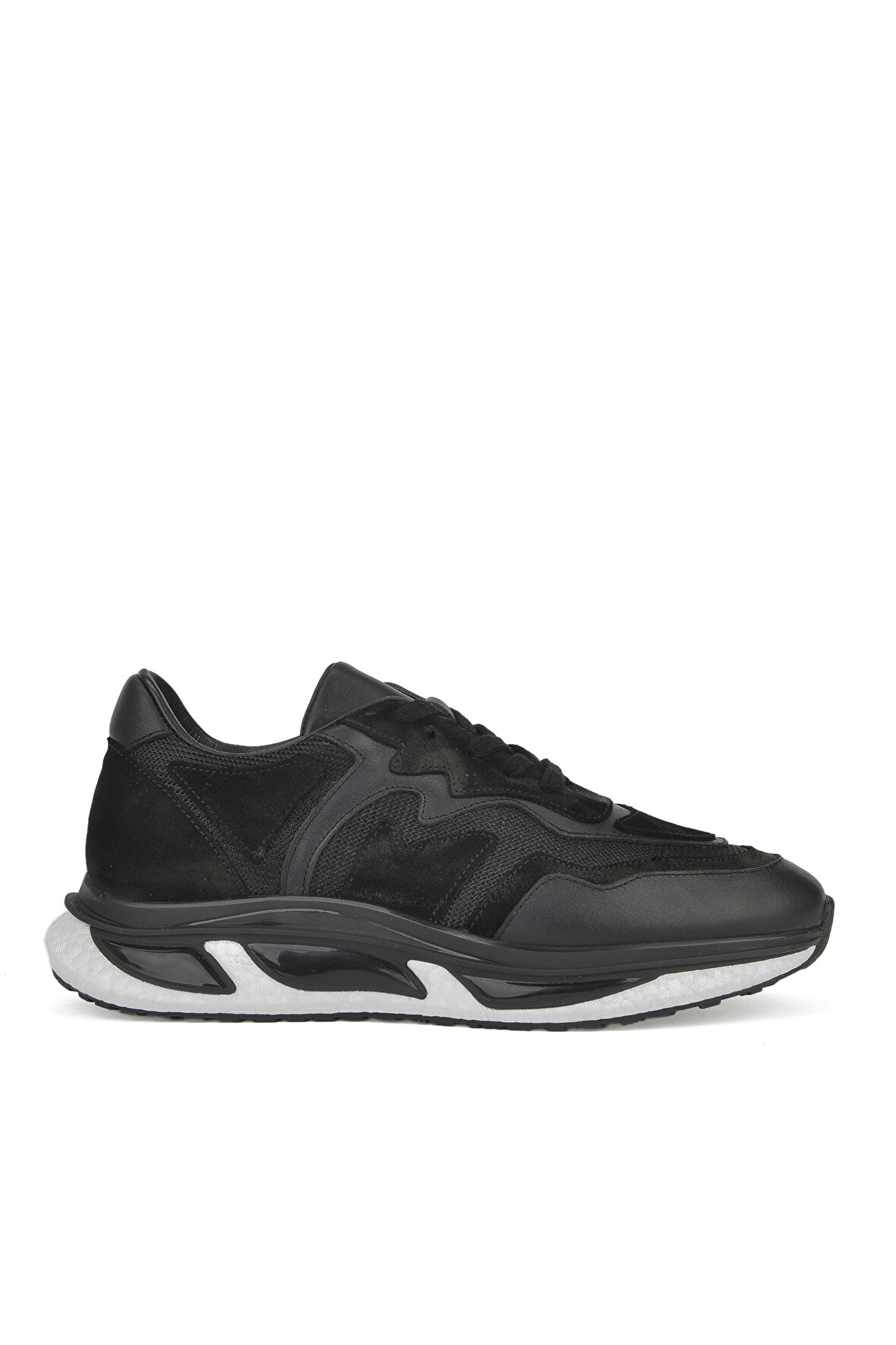 Ziya, Erkek Hakiki Deri Sneaker 1431042Z8120 Siyah