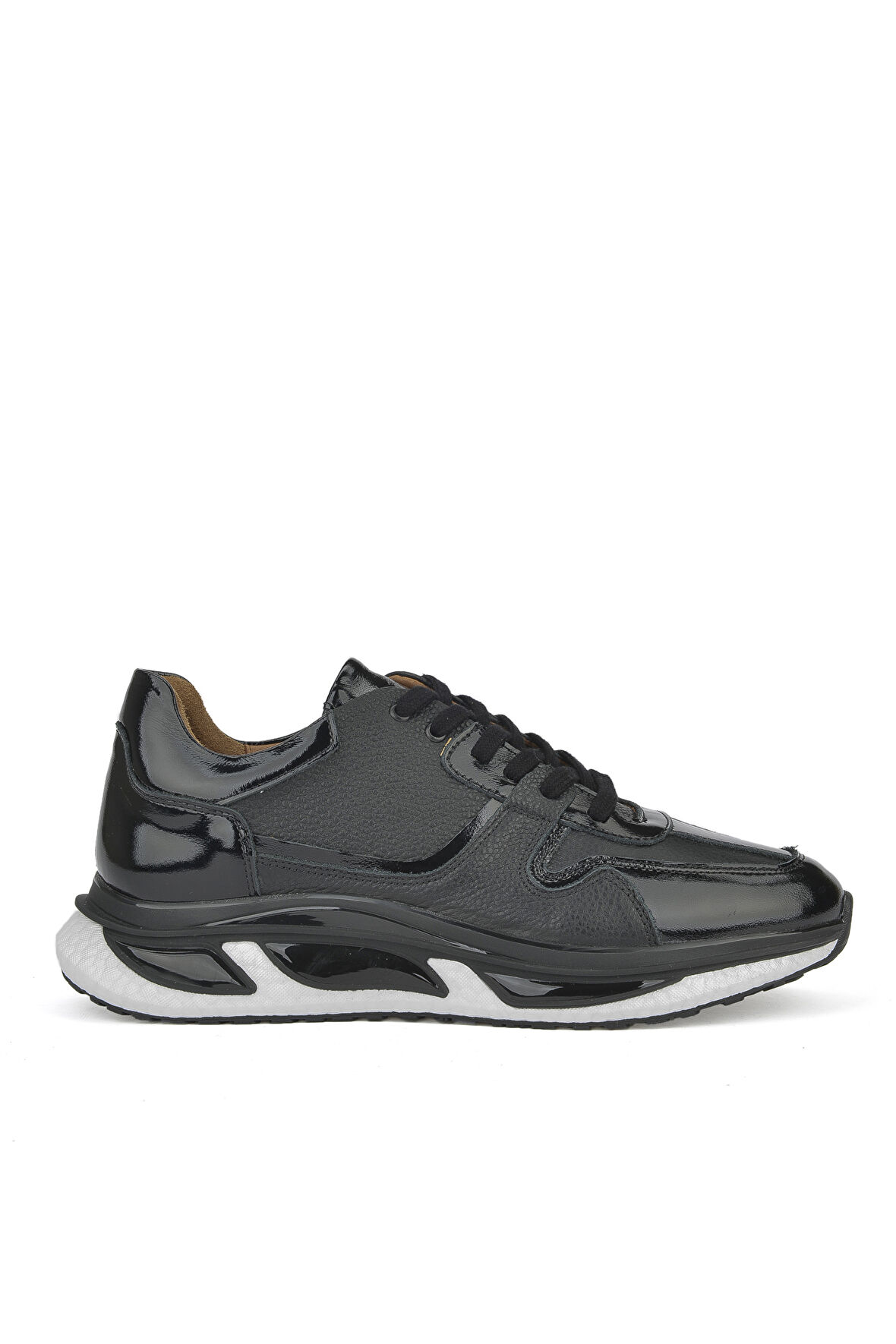 Ziya, Erkek Hakiki Deri Sneaker 1431042Z8365 Siyah
