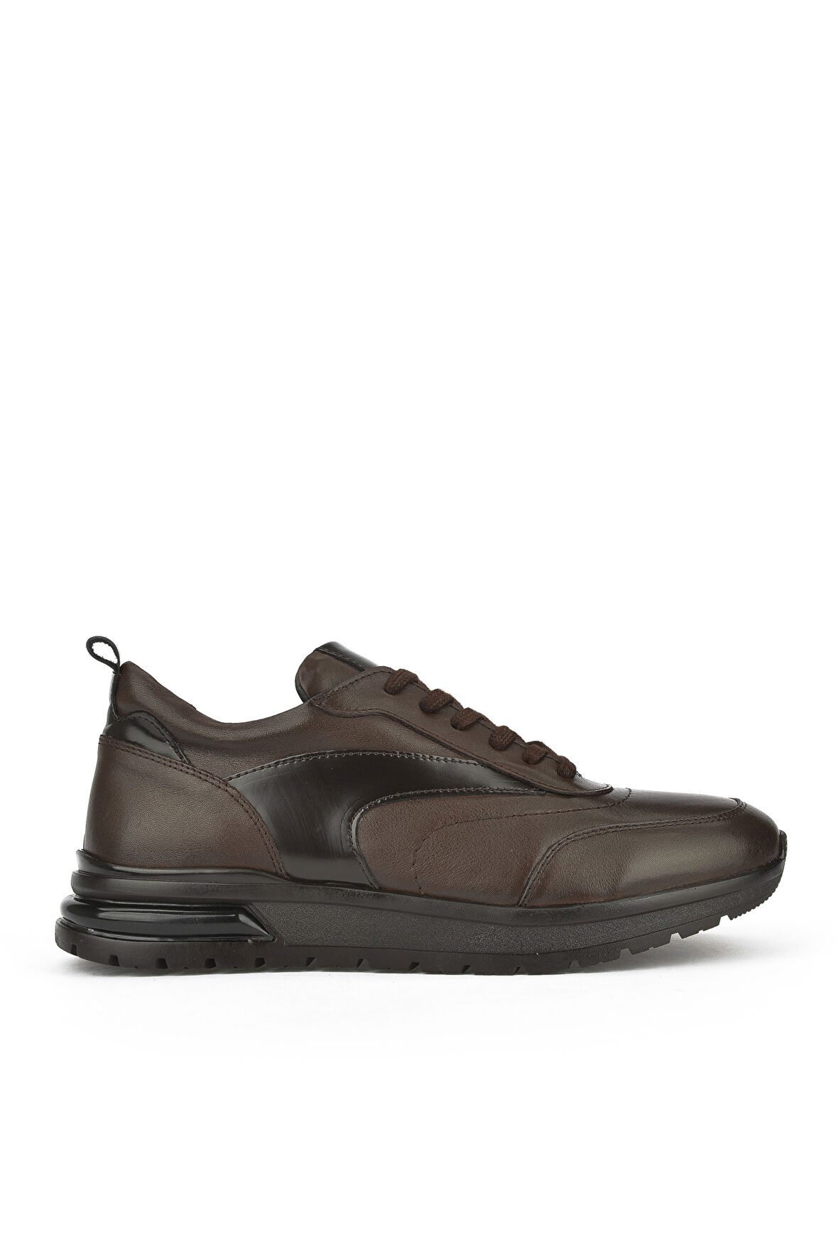 Ziya, Erkek Hakiki Deri Sneaker 1431024Z5400 Kahve