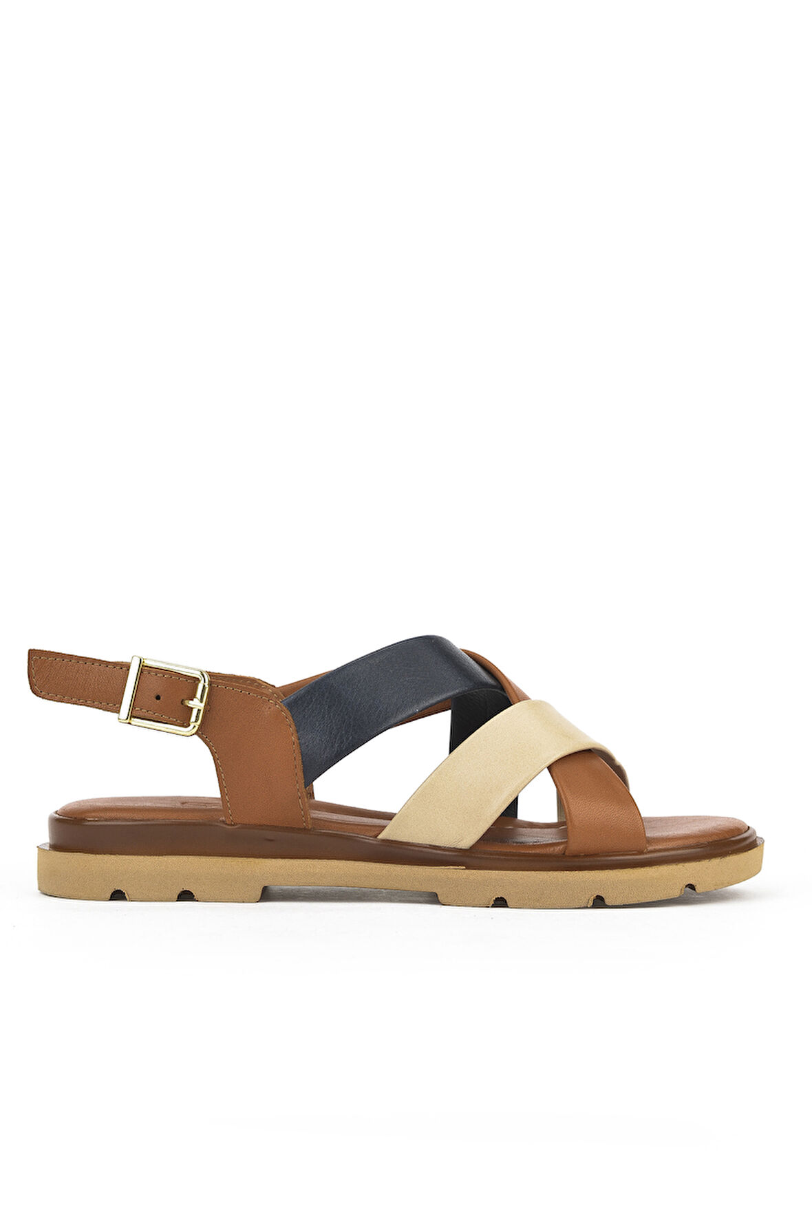 Ziya, Kadın Hakiki Deri Sandalet 1511032Z8302 Taba