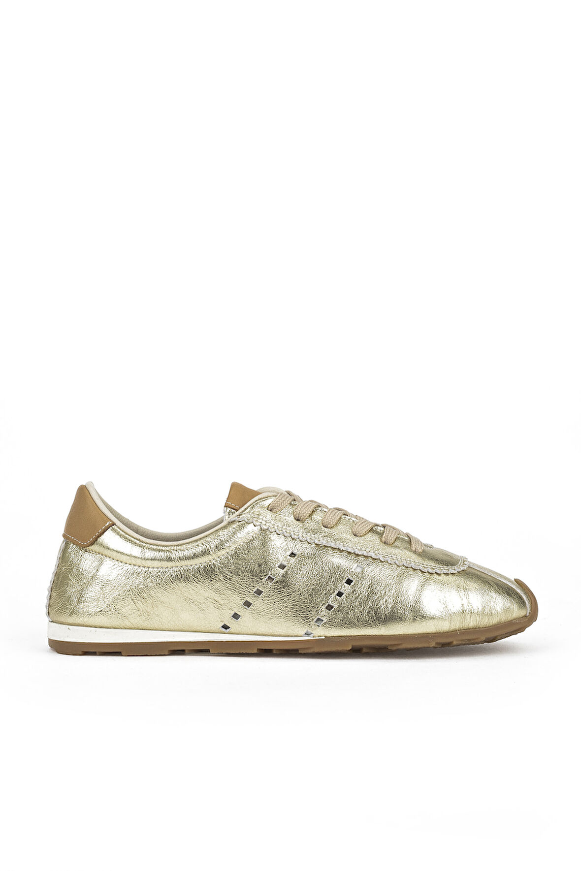 Ziya, Kadın Hakiki Deri Sneaker 1511035Z6300 Gold