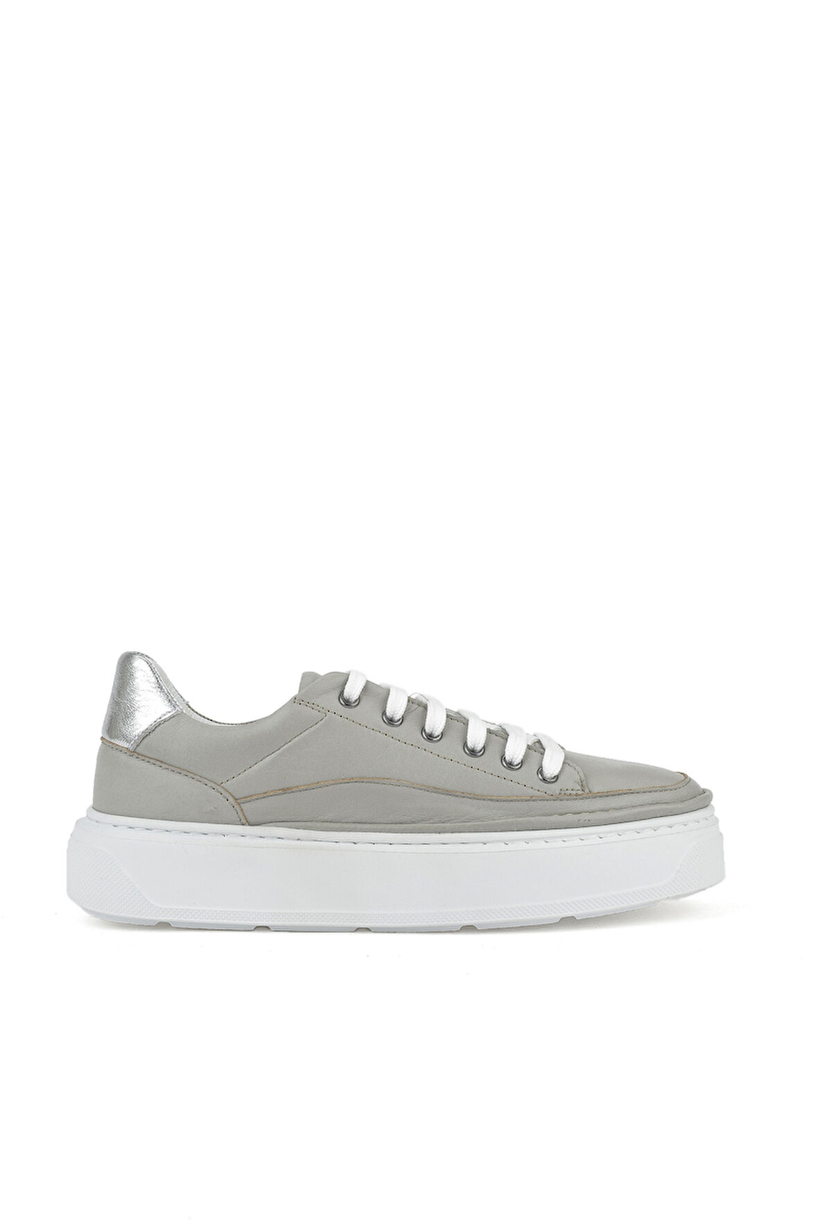 Ziya, Kadın Hakiki Deri Sneaker 1511035Z6200 Açık Gri