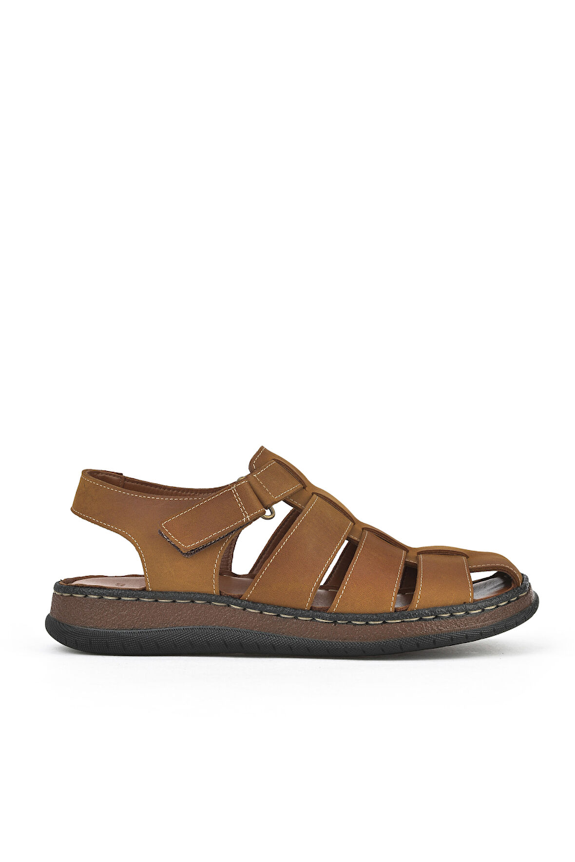 Ziya, Erkek Hakiki Deri Sandalet 1511045ZS32 Taba