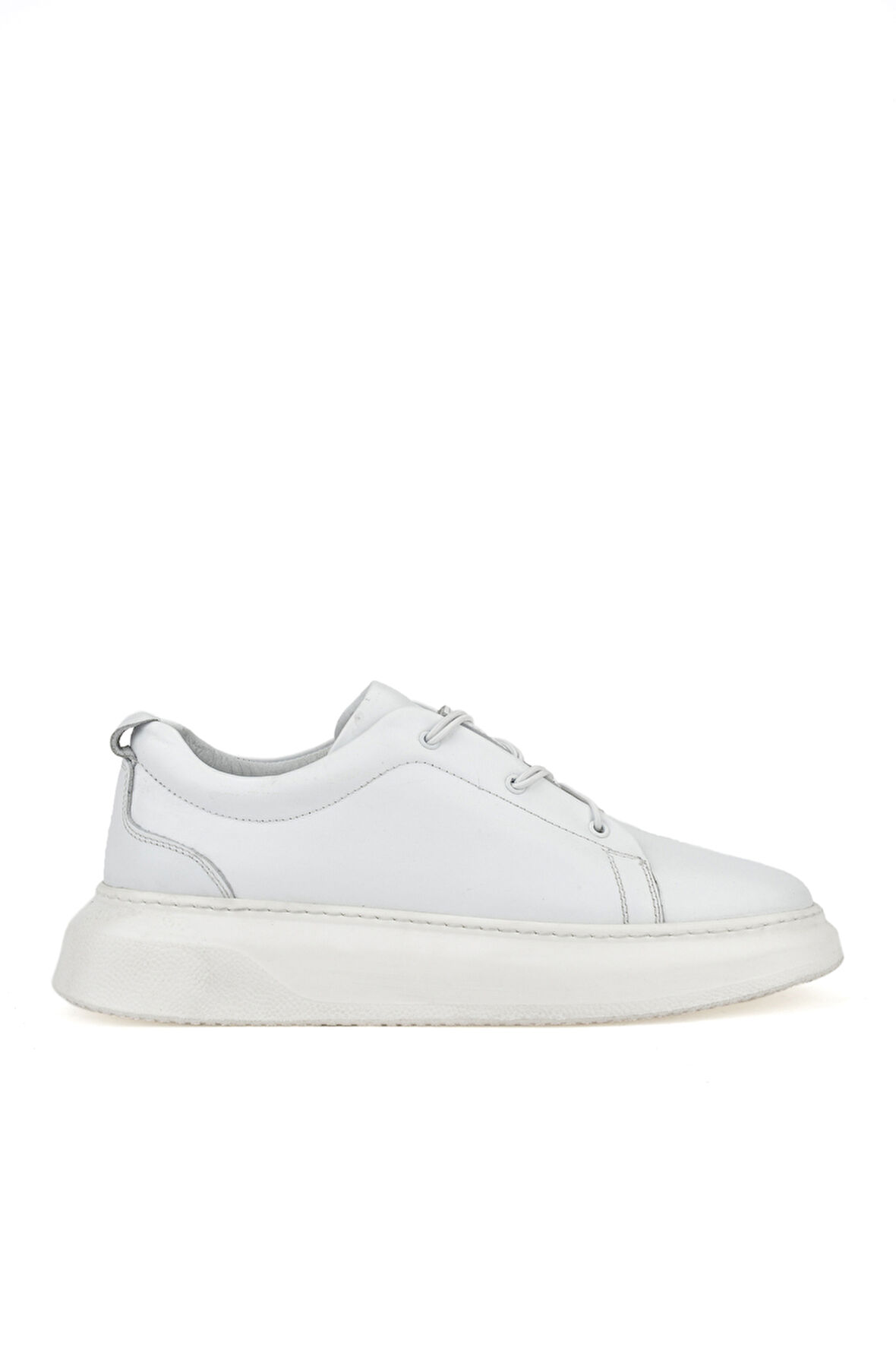 Ziya, Erkek Hakiki Deri Sneaker 151987Z133 Beyaz