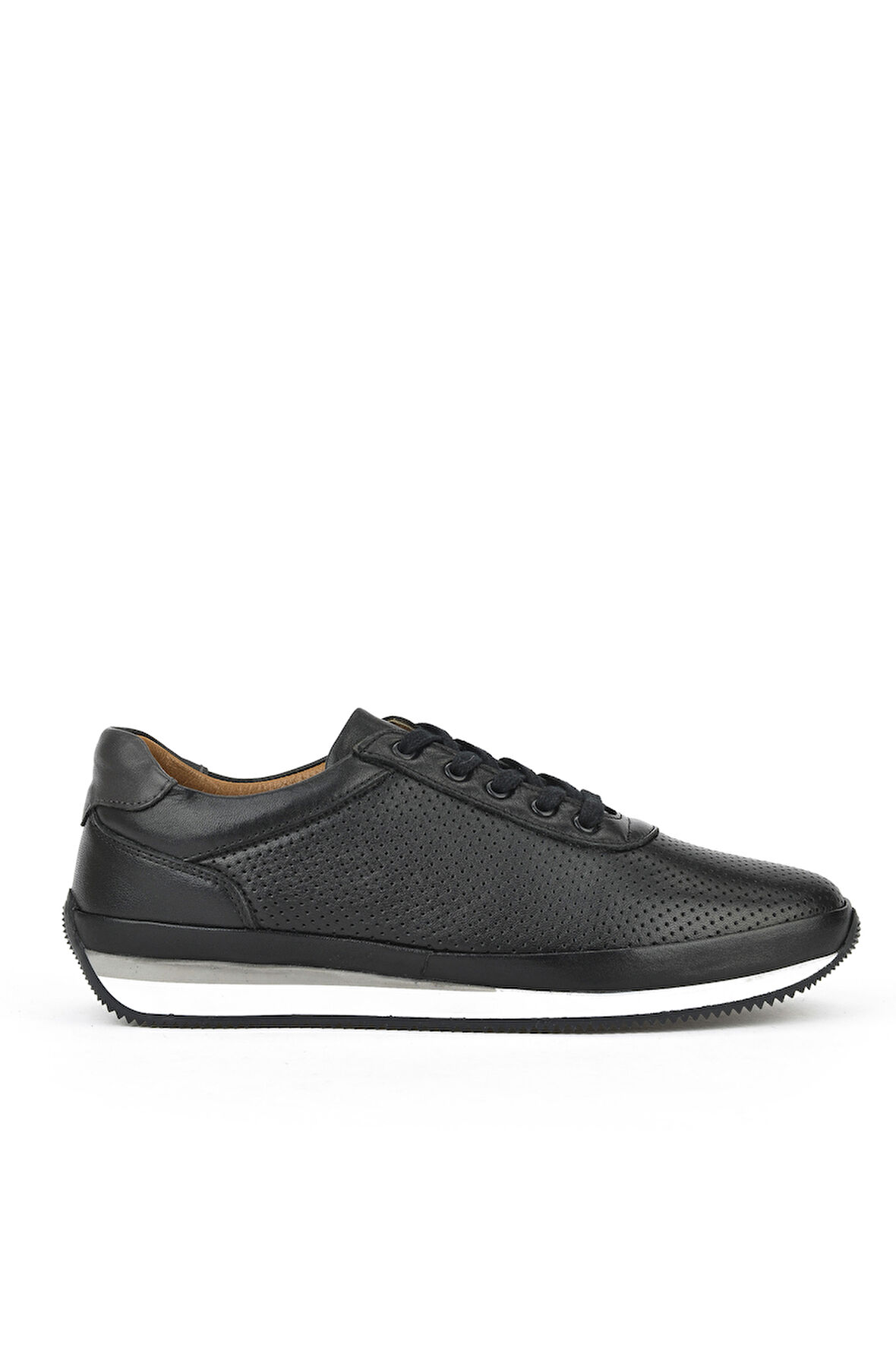 Ziya, Erkek Hakiki Deri Sneaker 1511002Z063 Siyah