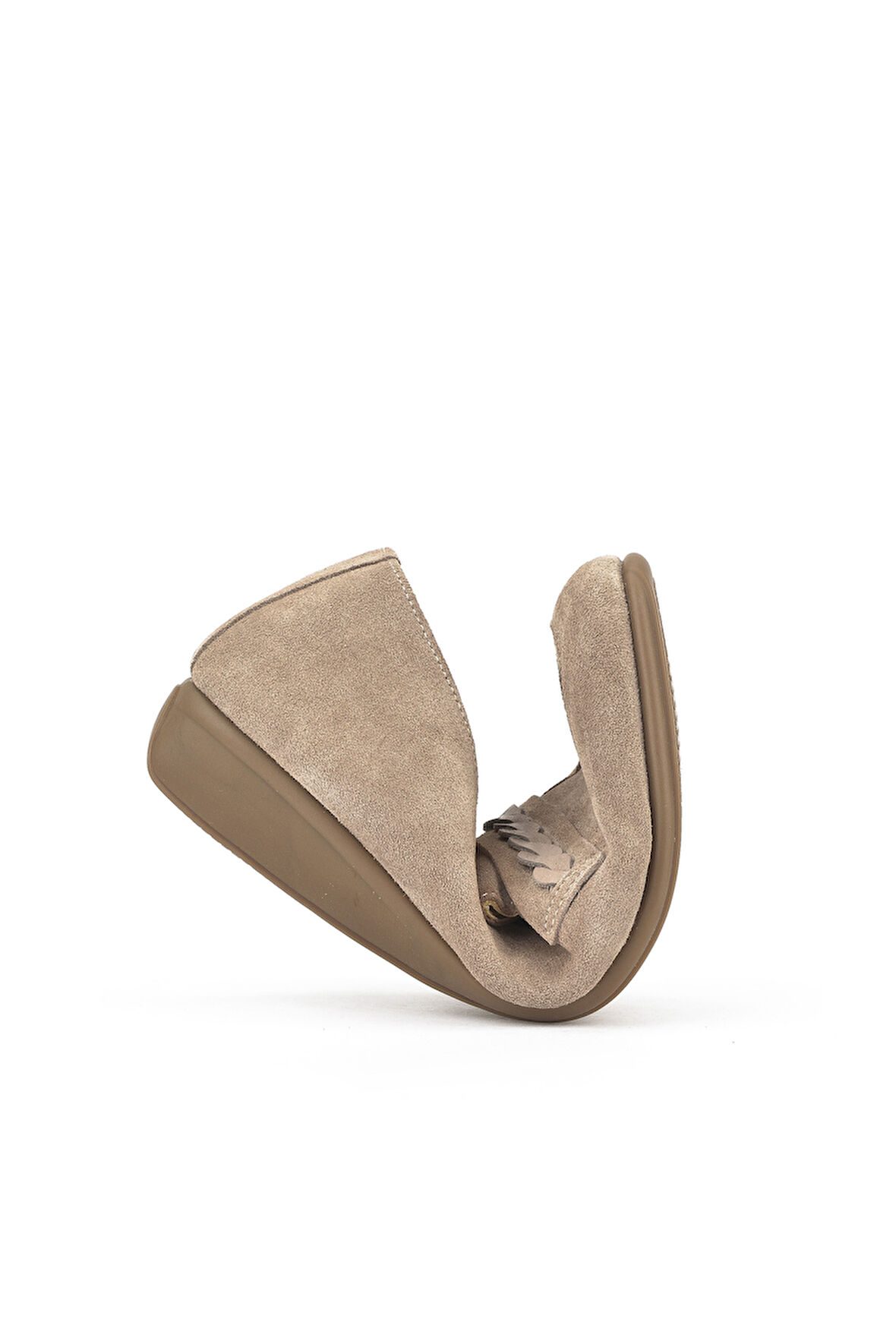 Ziya, Kadın Hakiki Deri Konfor Ayakkabı 1511050Z25992 Vizon