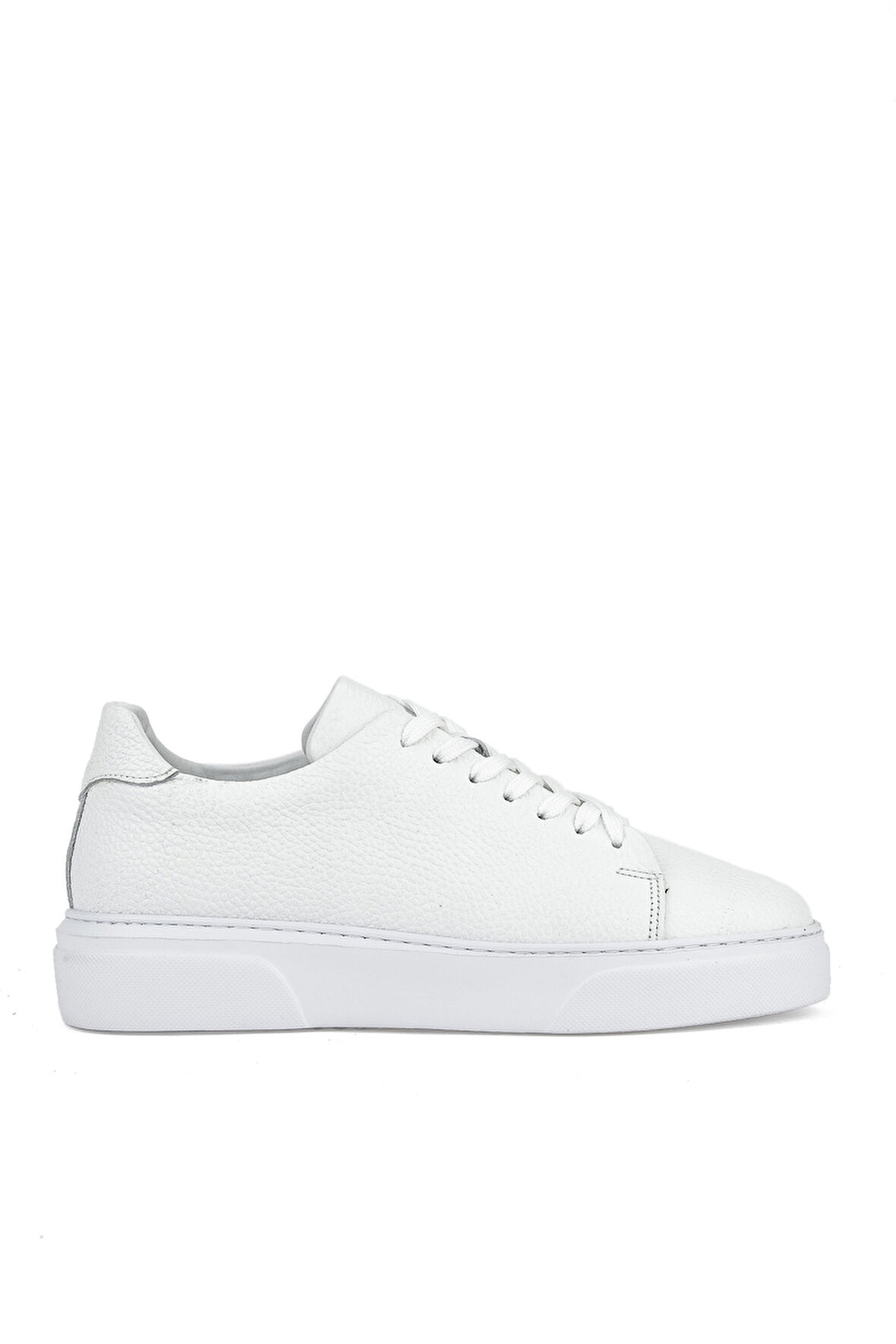Ziya, Erkek Hakiki Deri Sneaker 151423Z511 Beyaz