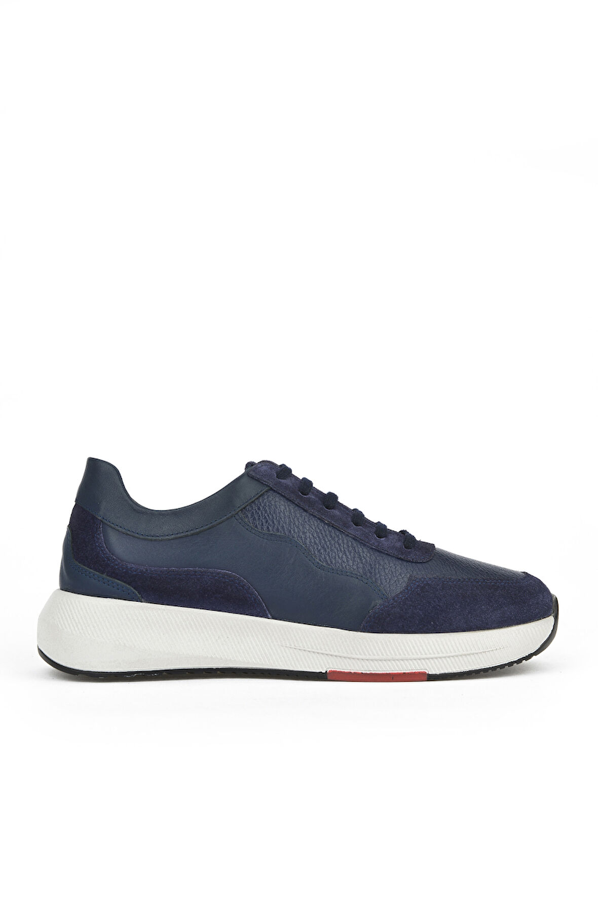 Ziya, Erkek Hakiki Deri Sneaker 151423Z520 Lacivert