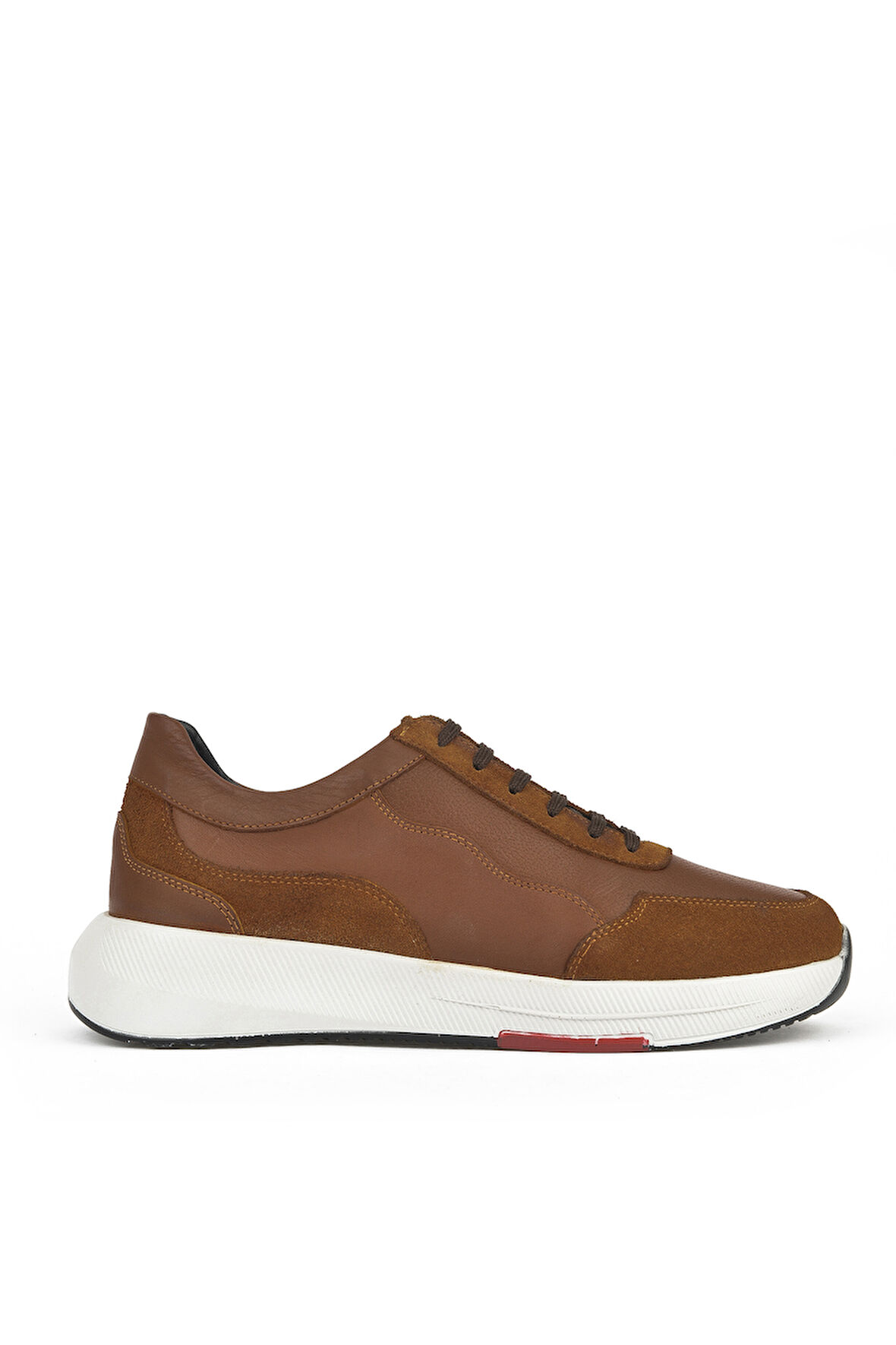 Ziya, Erkek Hakiki Deri Sneaker 151423Z520 Taba