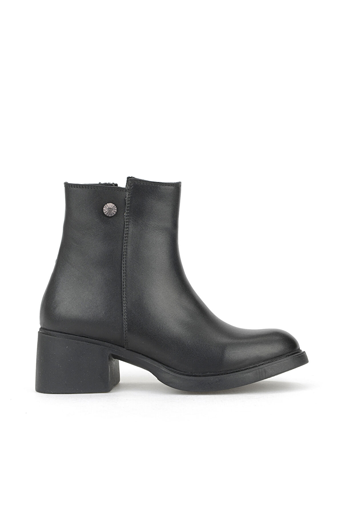 Ziya, Kadın Hakiki Deri Bot 153359Z621 Siyah