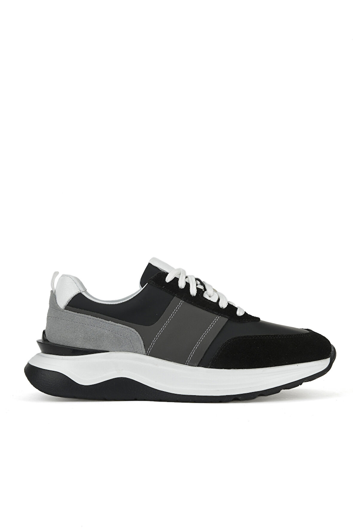 Ziya, Erkek Hakiki Deri Sneaker 153983Z1425 Siyah