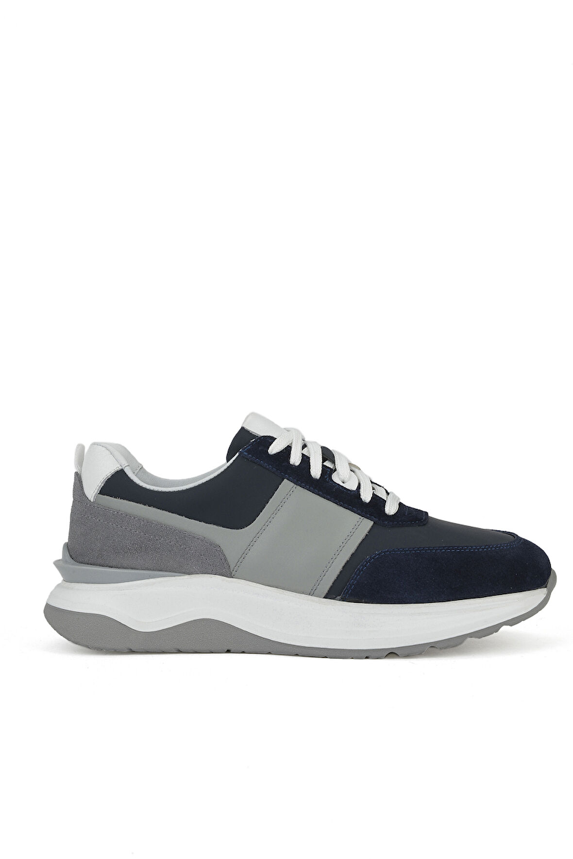 Ziya, Erkek Hakiki Deri Sneaker 153983Z1425 Lacivert