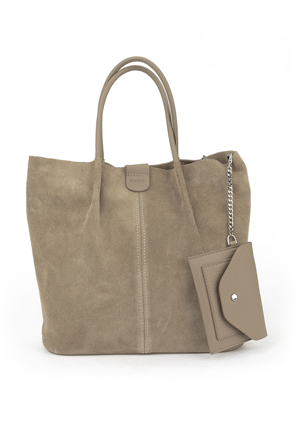 Ziya, Kadın Hakiki Deri Omuz ve El Çantası 153979Z5010 Vizon