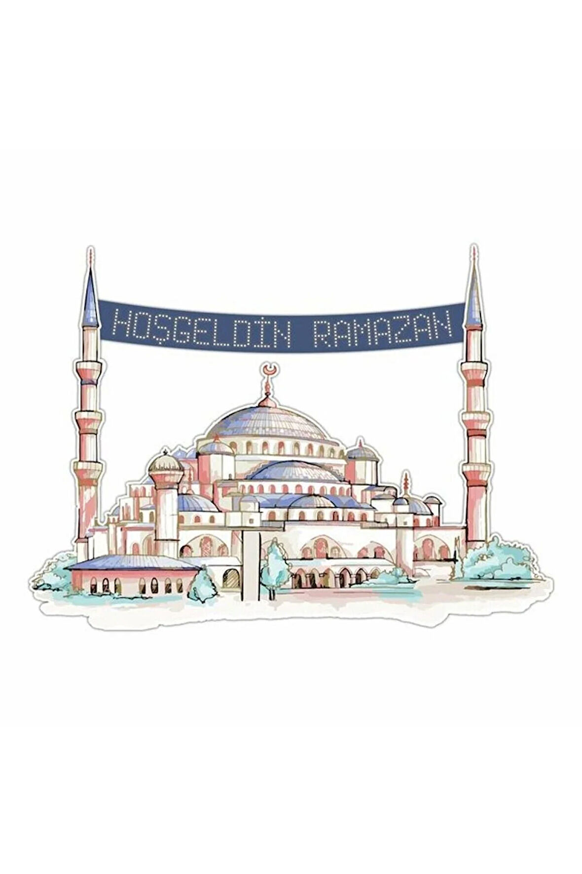 RAMAZAN AYASOFYA CAMİ MAKETİ 125*90 CM