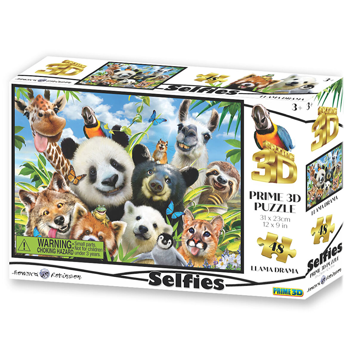 Prime 3D - Lama Selfie 48 Parça Puzzle 10647